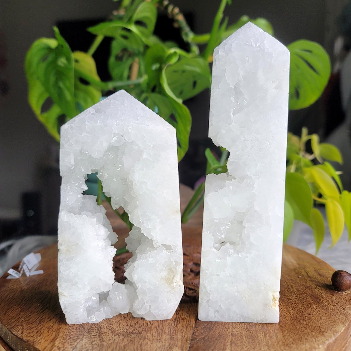 Moroccan Quartz Geode Tower: Gateway to Spiritual Exploration