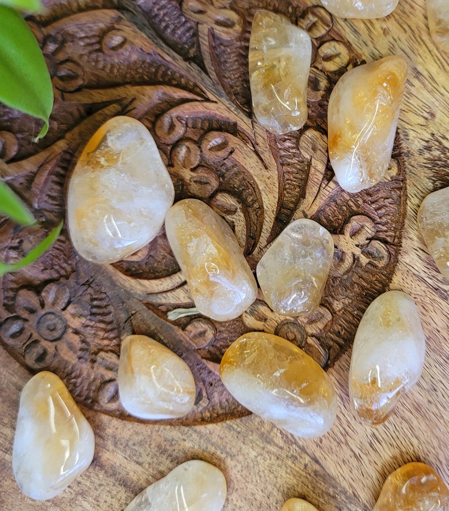HT Citrine Tumbled Healing Crystal: Vibrant Energy and Abundant Positivity