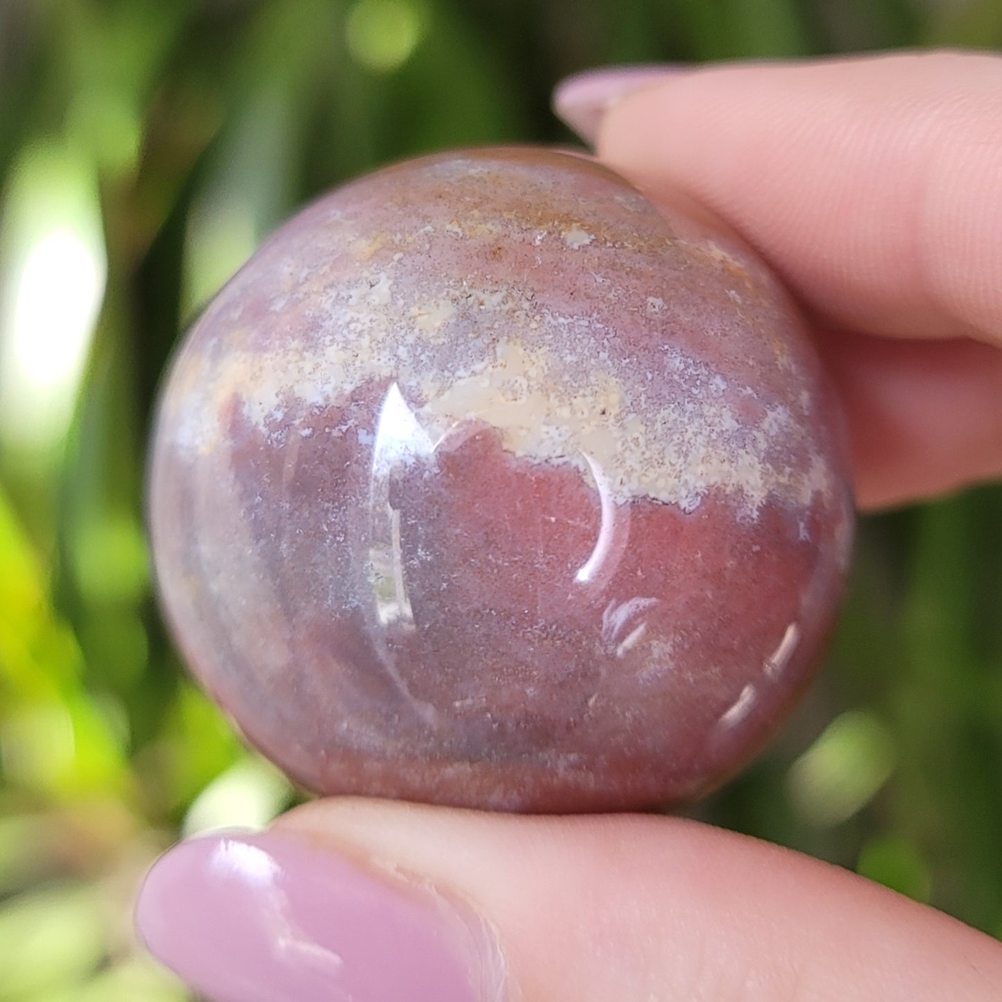 Ocean Jasper Mini Spheres: Tiny Marvels of Coastal Serenity