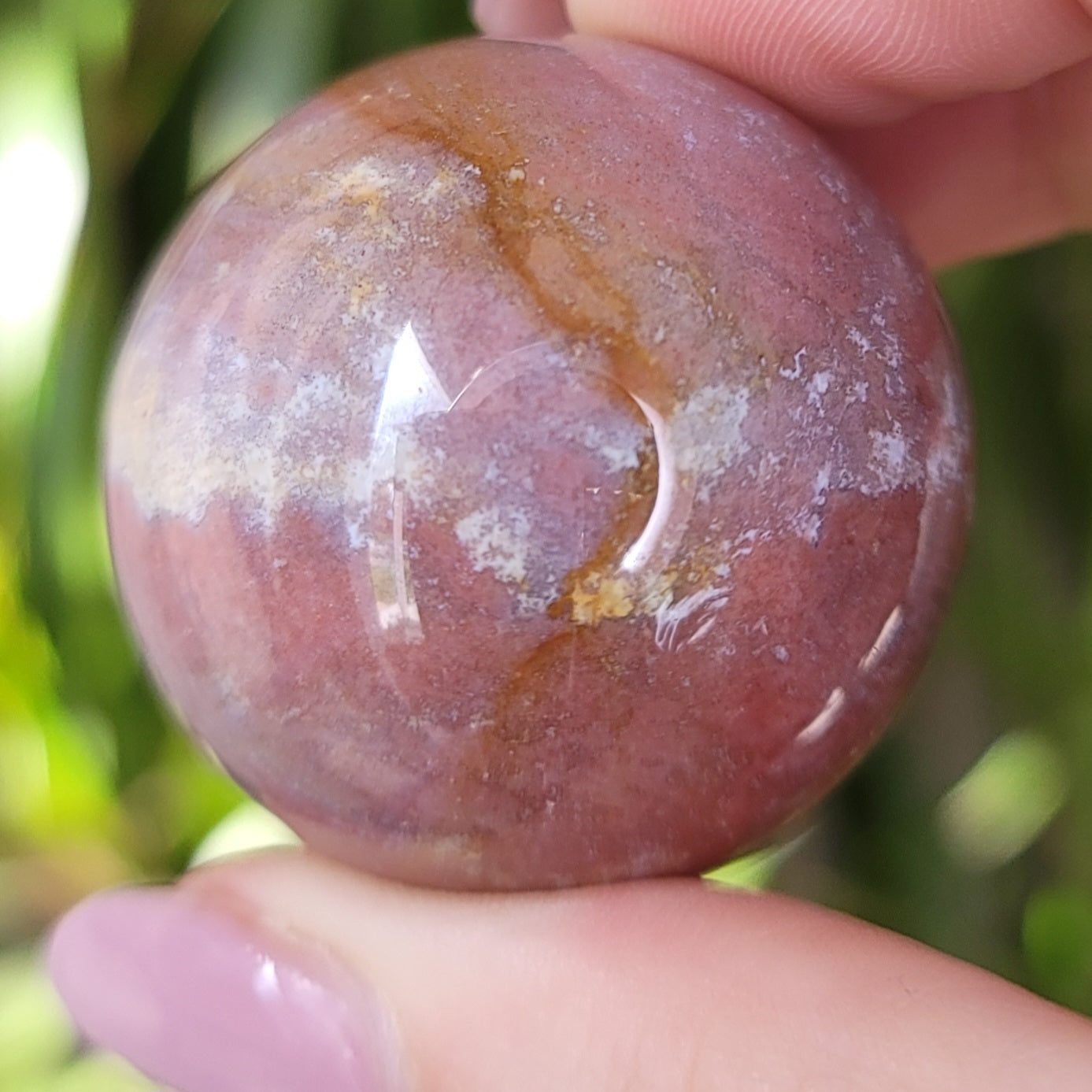 Ocean Jasper Mini Spheres: Tiny Marvels of Coastal Serenity