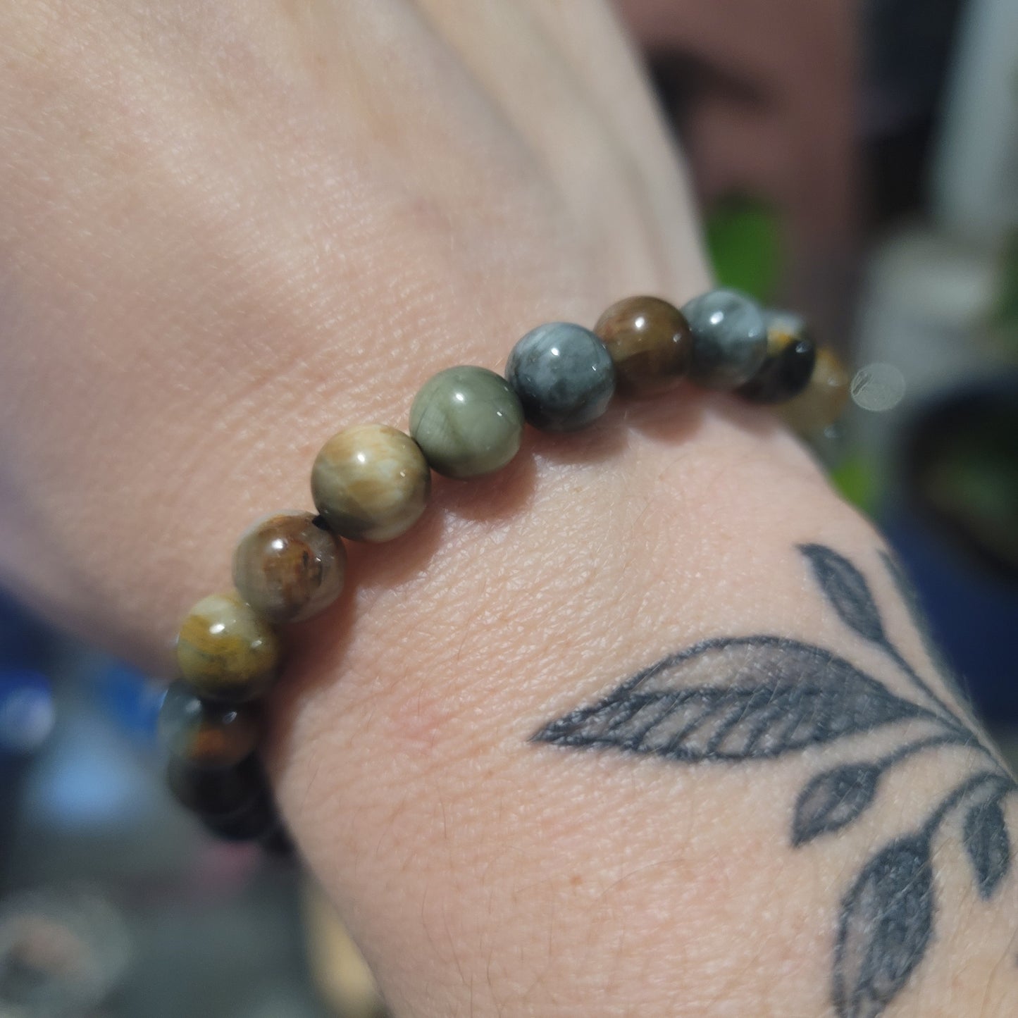 Multi-Color Tourmaline 8mm Beaded Bracelet: Vibrant Energies and Emotional Healing