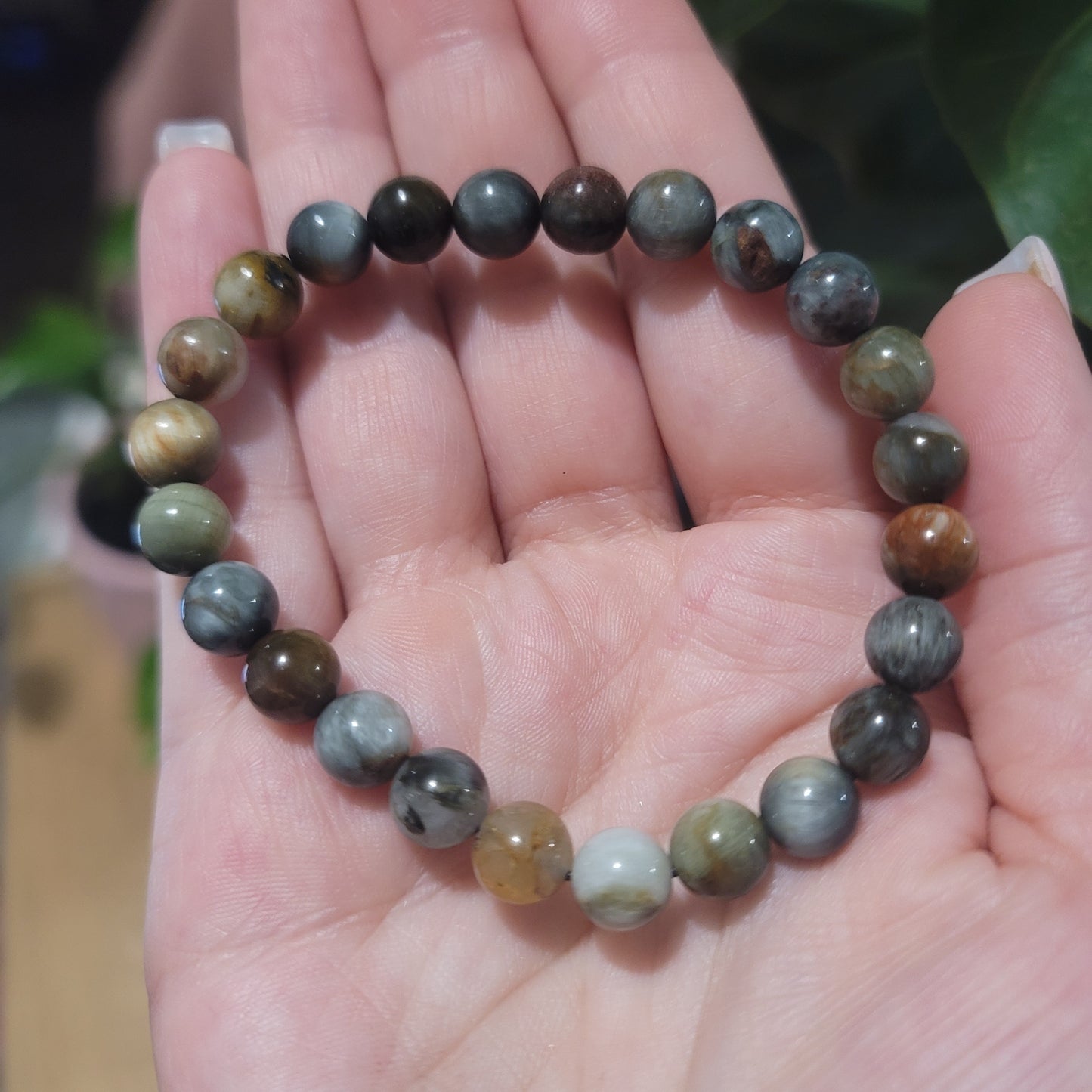 Multi-Color Tourmaline 8mm Beaded Bracelet: Vibrant Energies and Emotional Healing