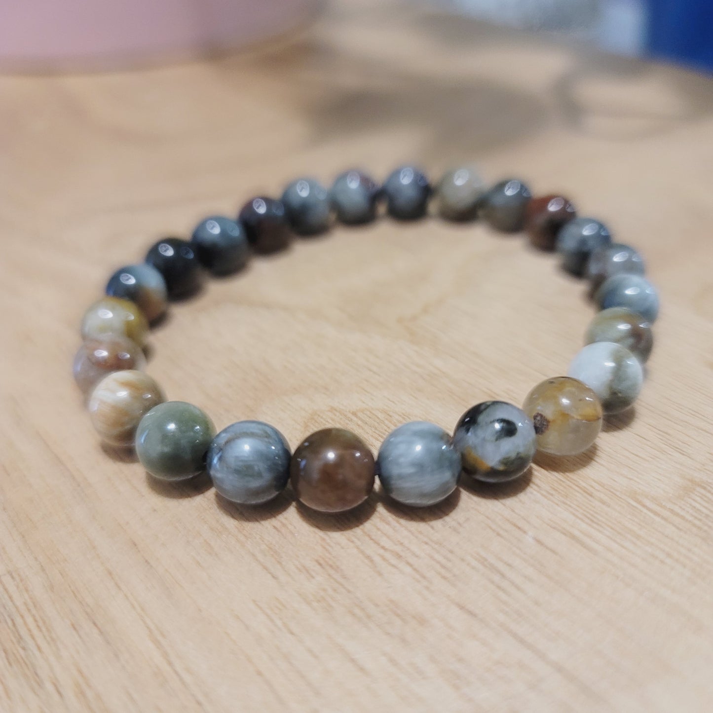 Multi-Color Tourmaline 8mm Beaded Bracelet: Vibrant Energies and Emotional Healing