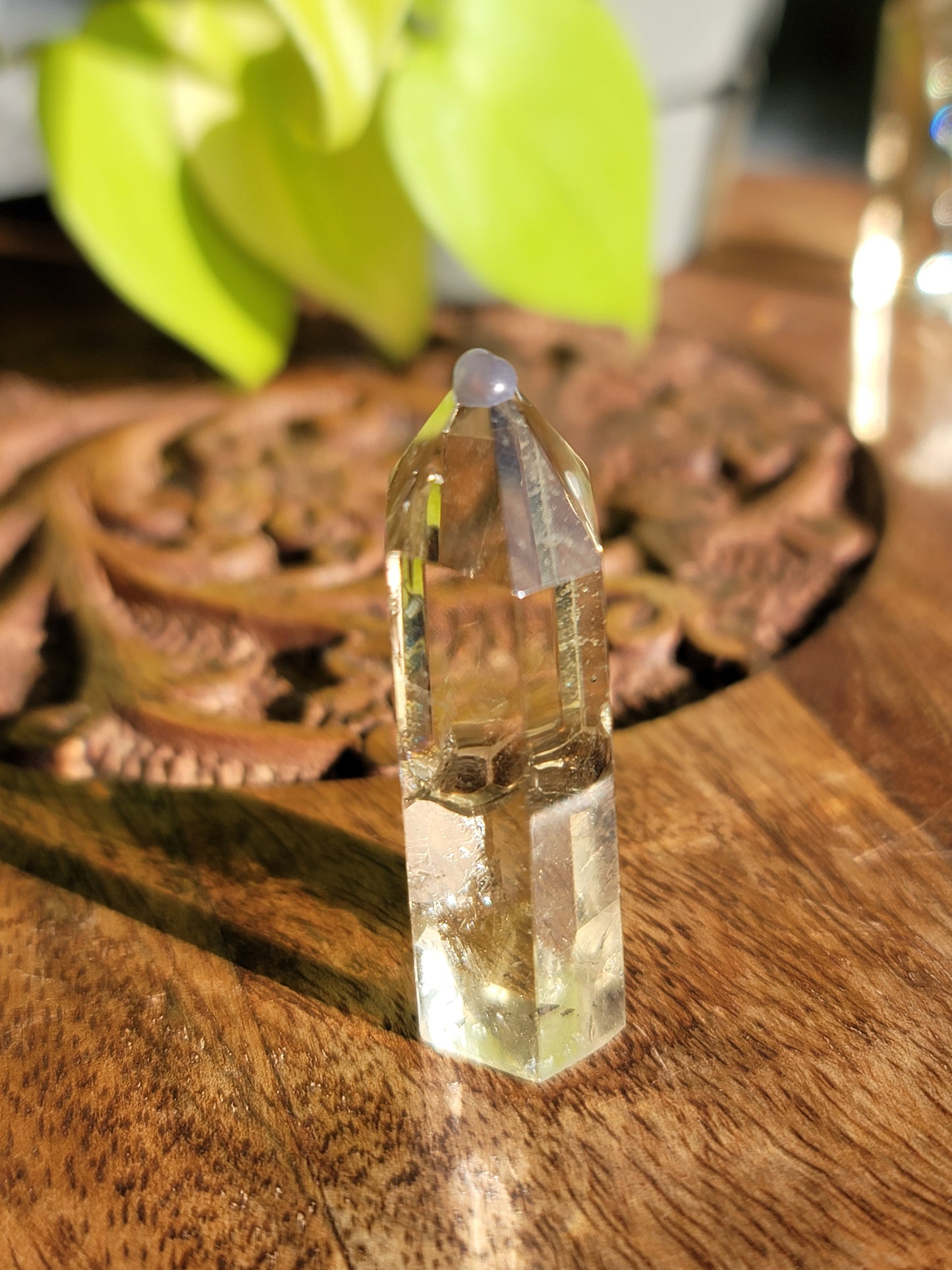 HT Citrine Point: A Spark of Abundance and Joy