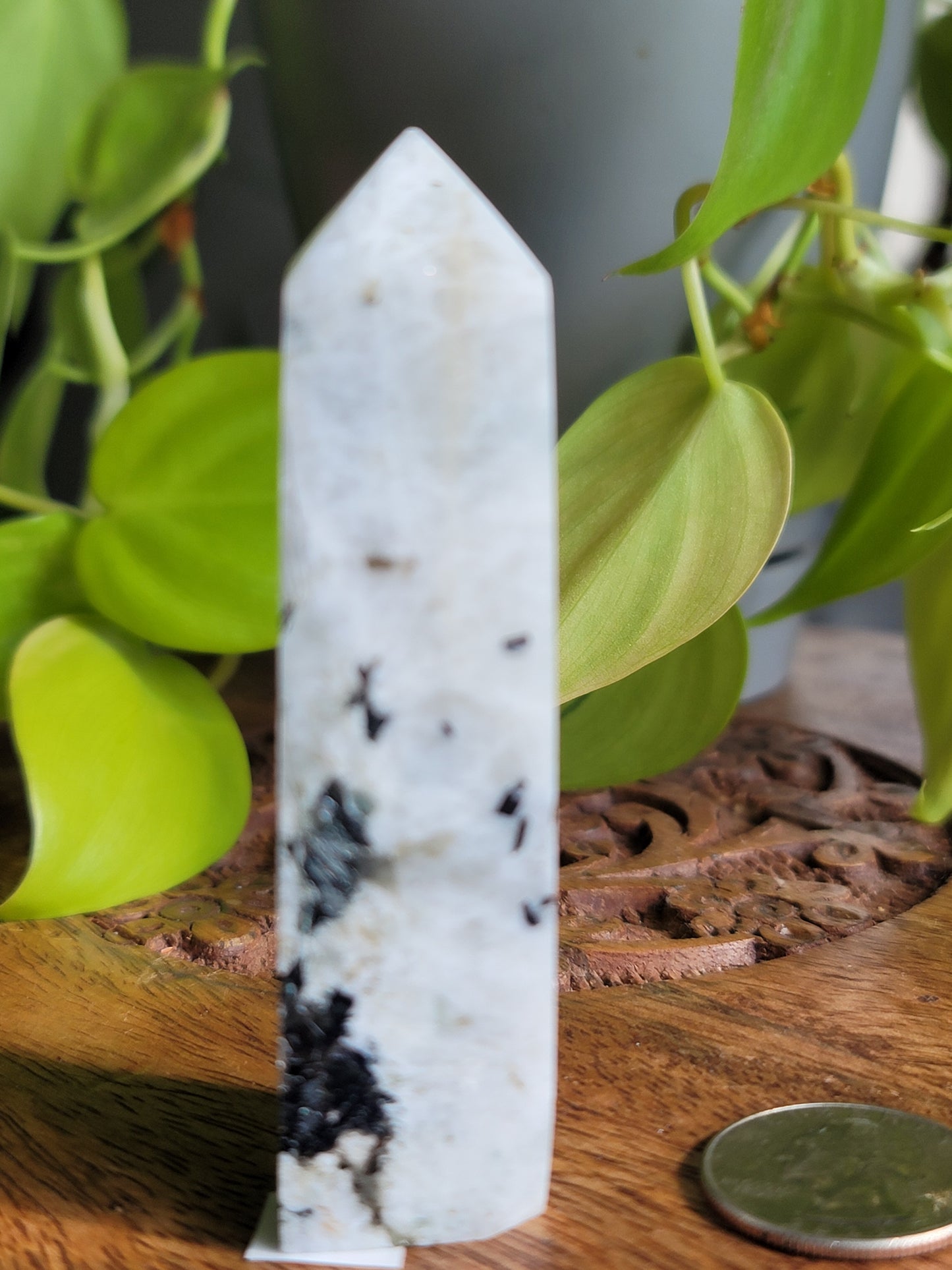 Rainbow Moonstone Tower: A Beacon of Intuitive Light and Protection