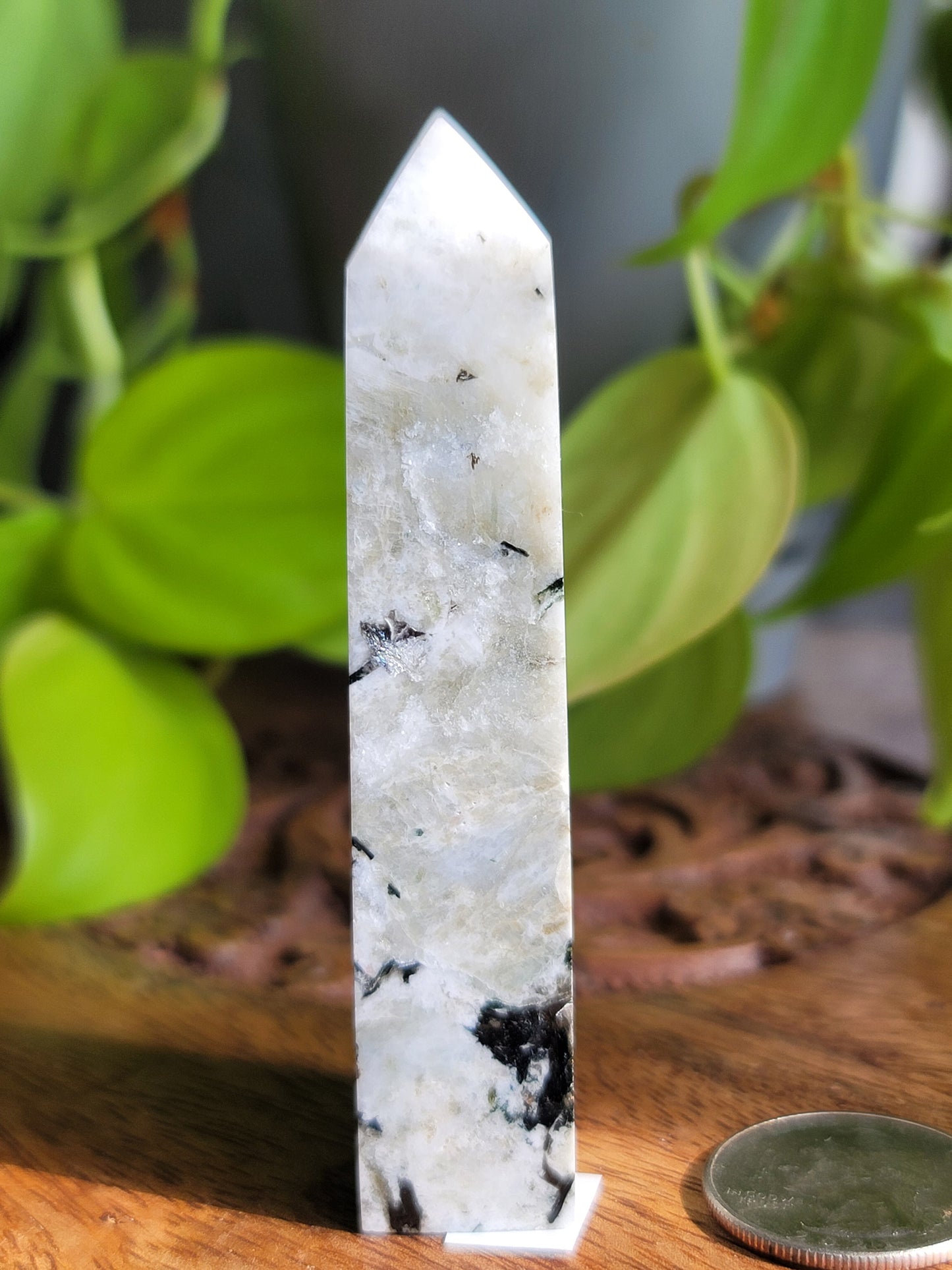 Rainbow Moonstone Tower: A Beacon of Intuitive Light and Protection