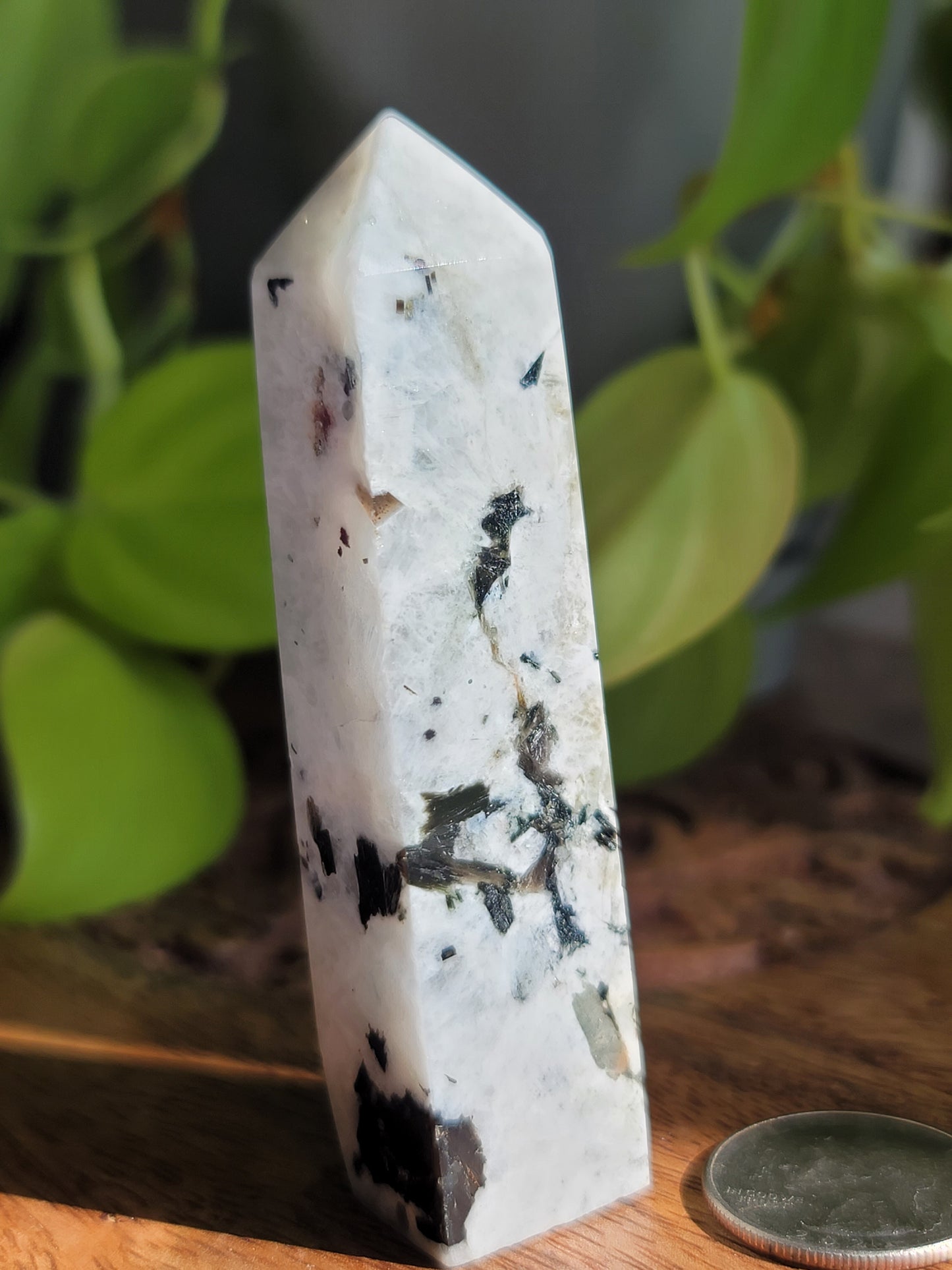 Rainbow Moonstone Tower: A Beacon of Intuitive Light and Protection