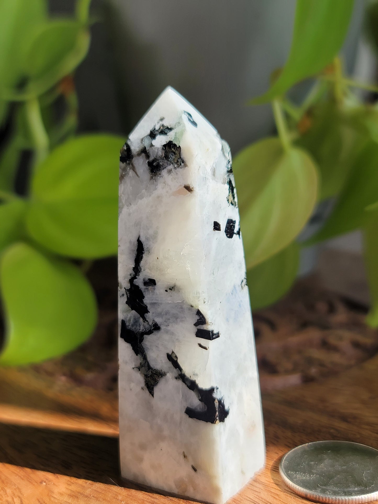 Rainbow Moonstone Tower: A Beacon of Intuitive Light and Protection