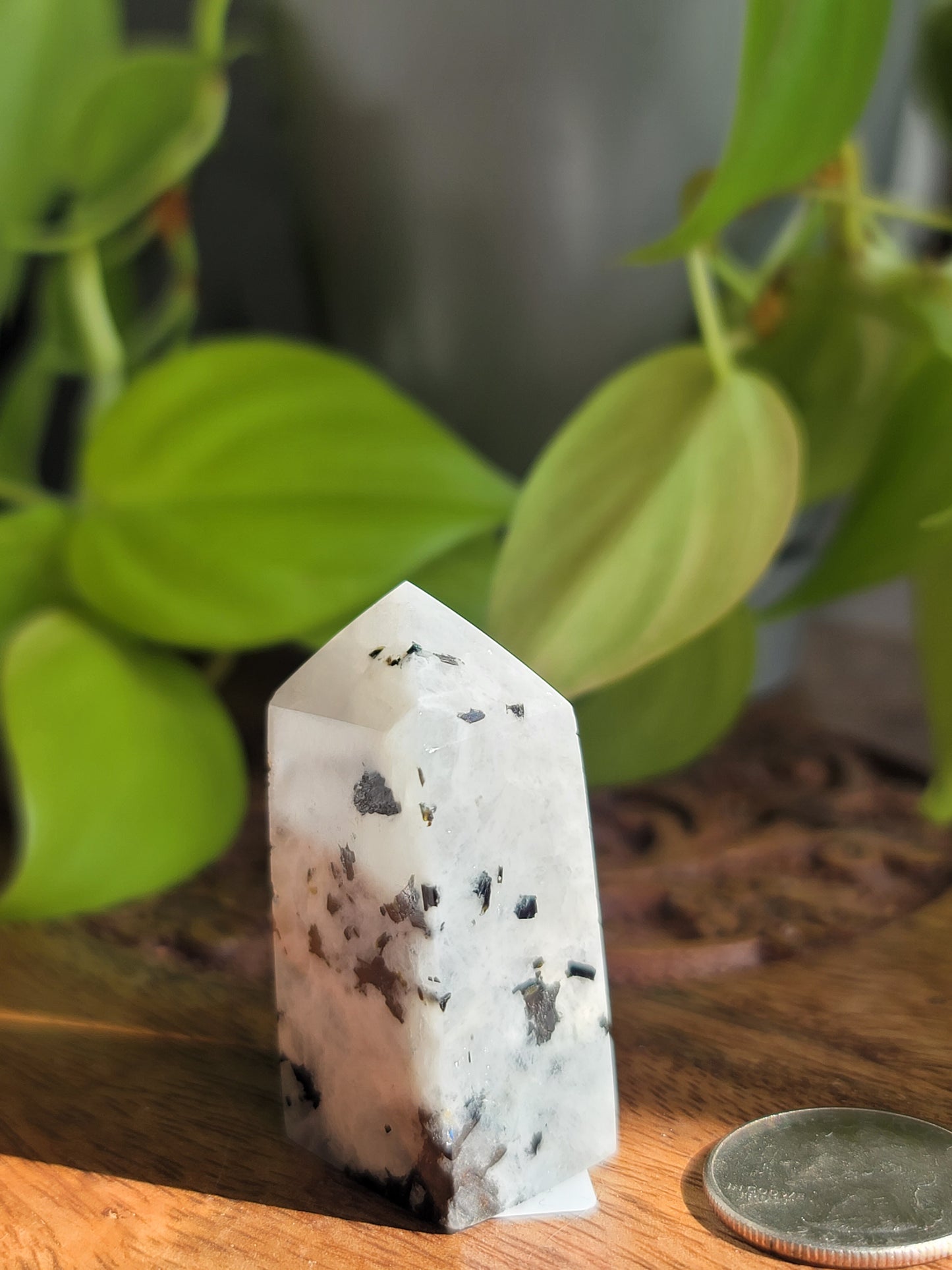Rainbow Moonstone Tower: A Beacon of Intuitive Light and Protection