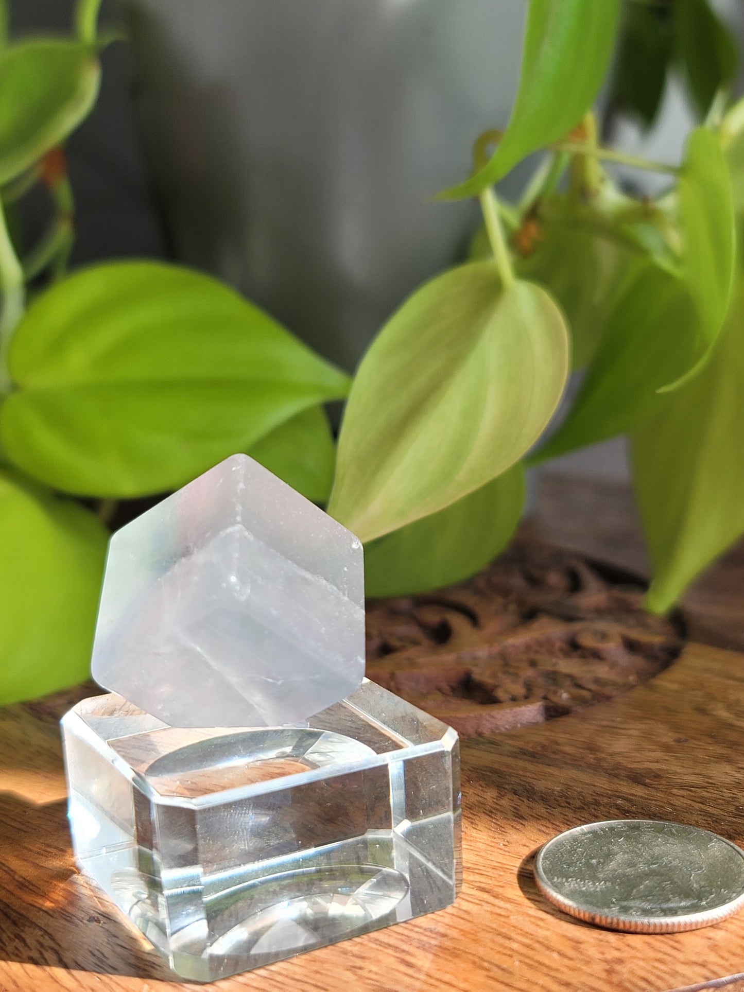 Fluorite Mineral Cube: Nature's Geometric Elegance