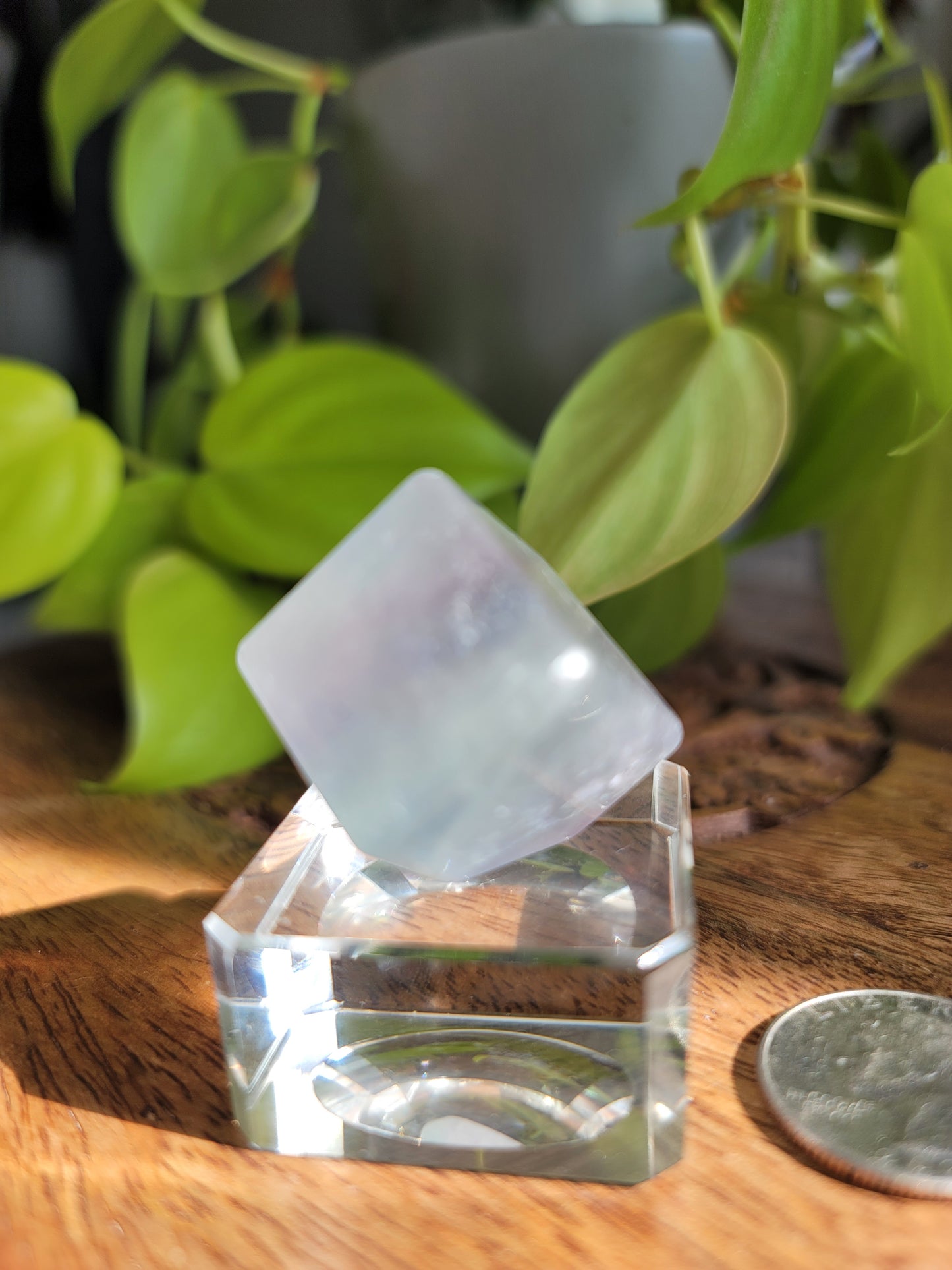 Fluorite Mineral Cube: Nature's Geometric Elegance