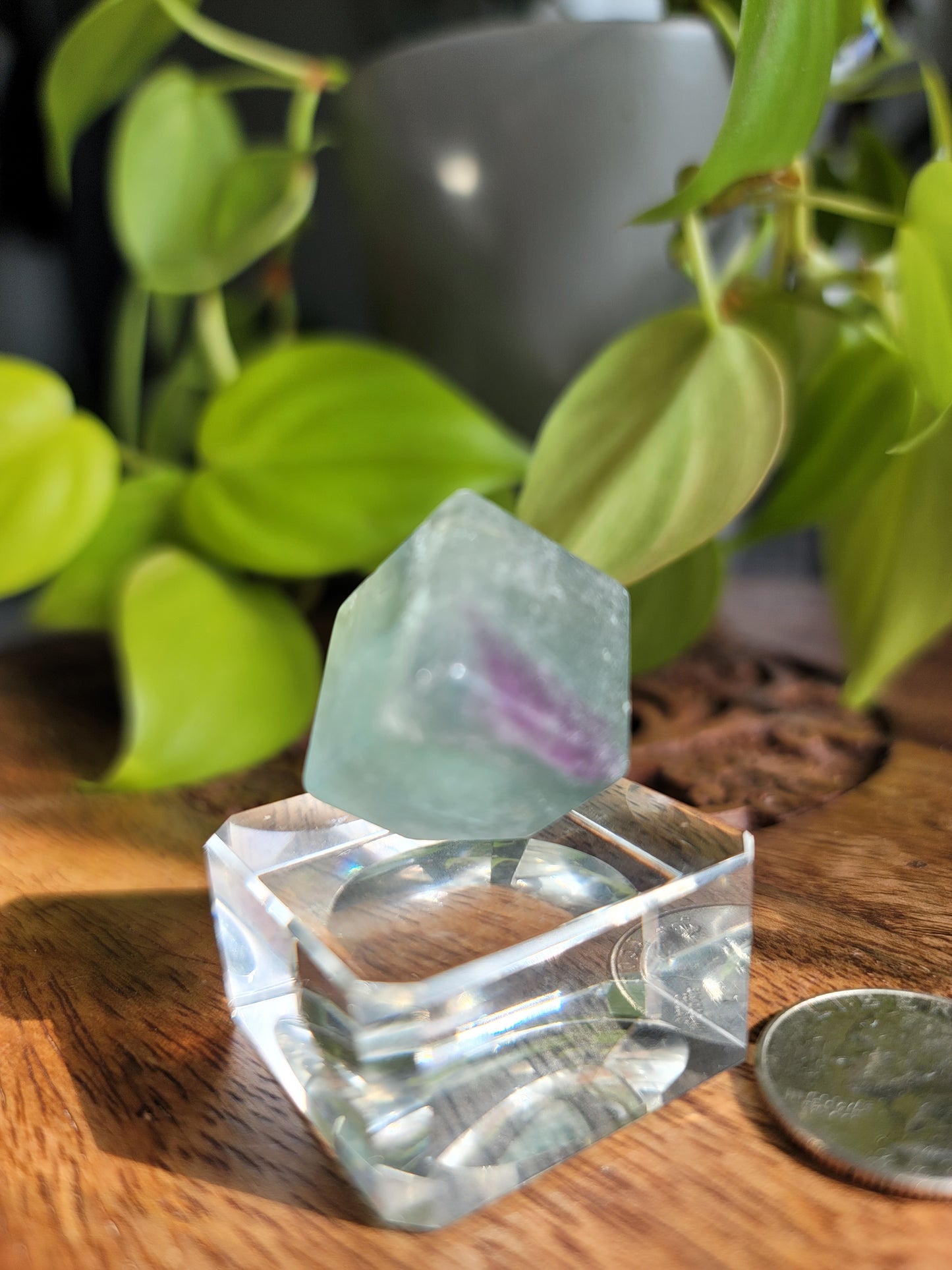 Fluorite Mineral Cube: Nature's Geometric Elegance