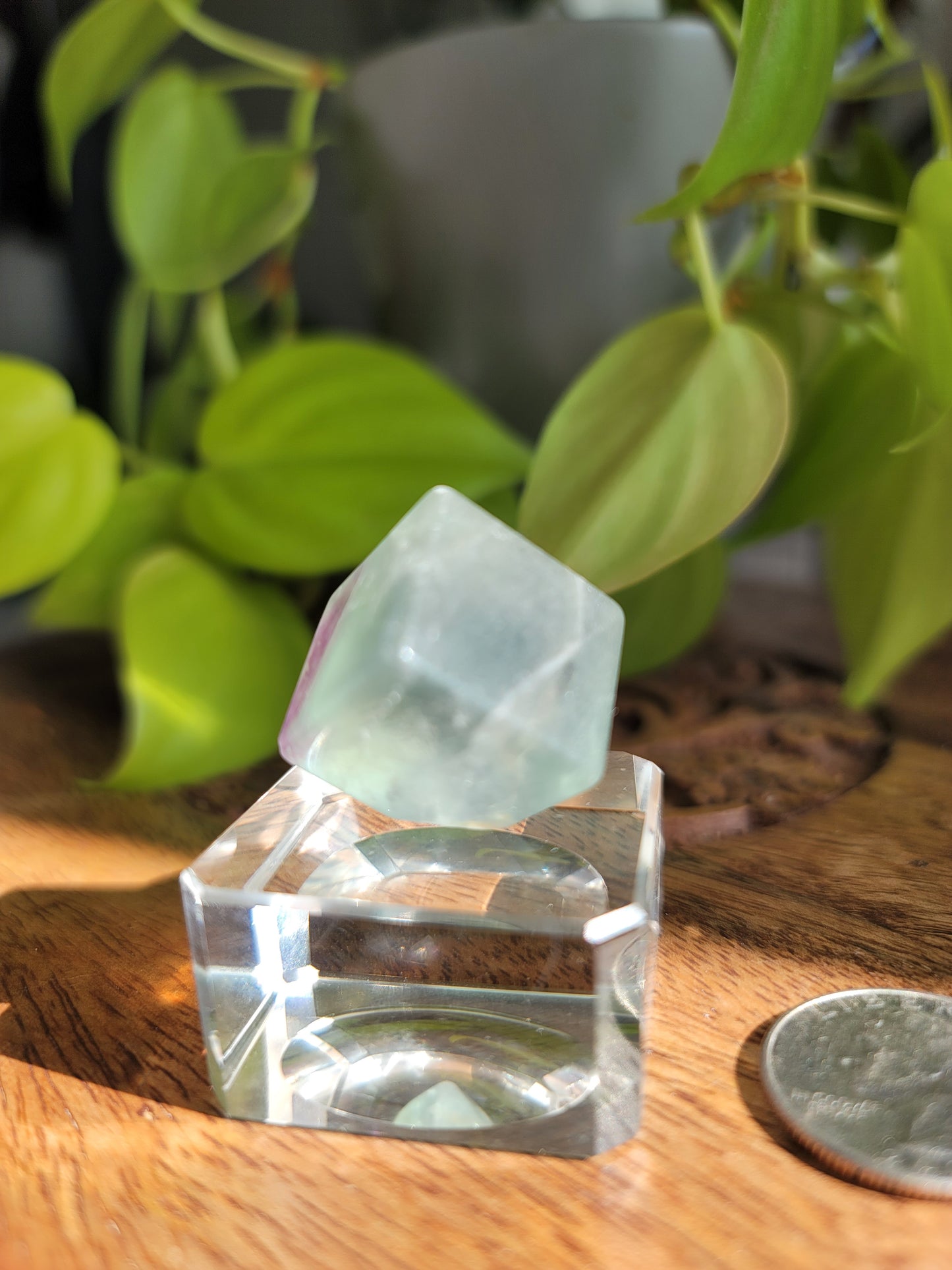 Fluorite Mineral Cube: Nature's Geometric Elegance