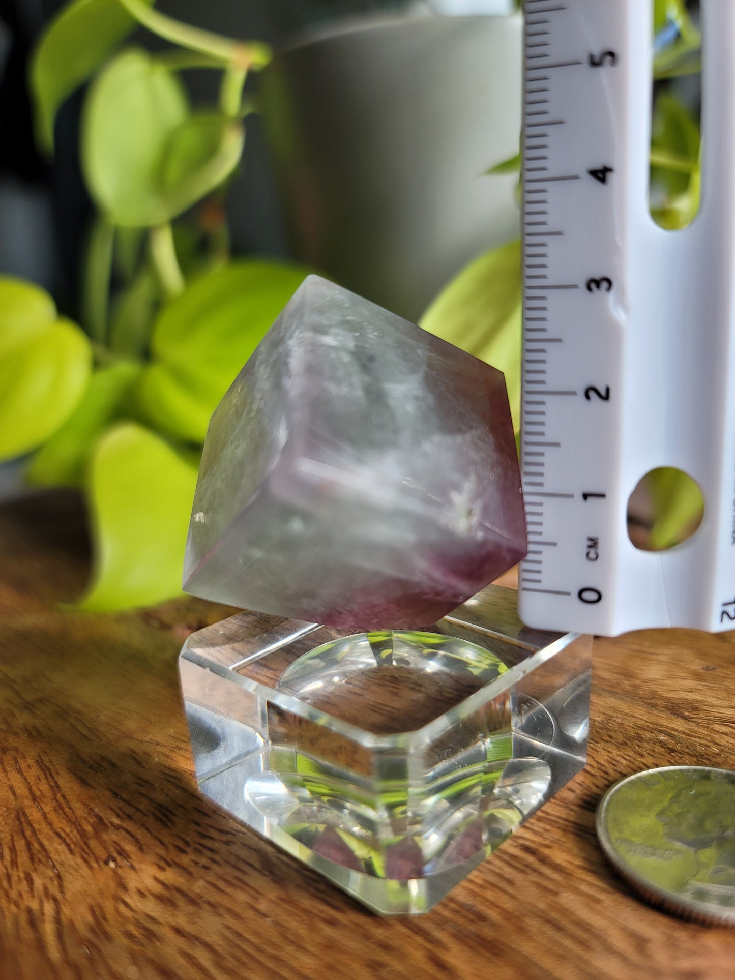 Fluorite Mineral Cube: Nature's Geometric Elegance