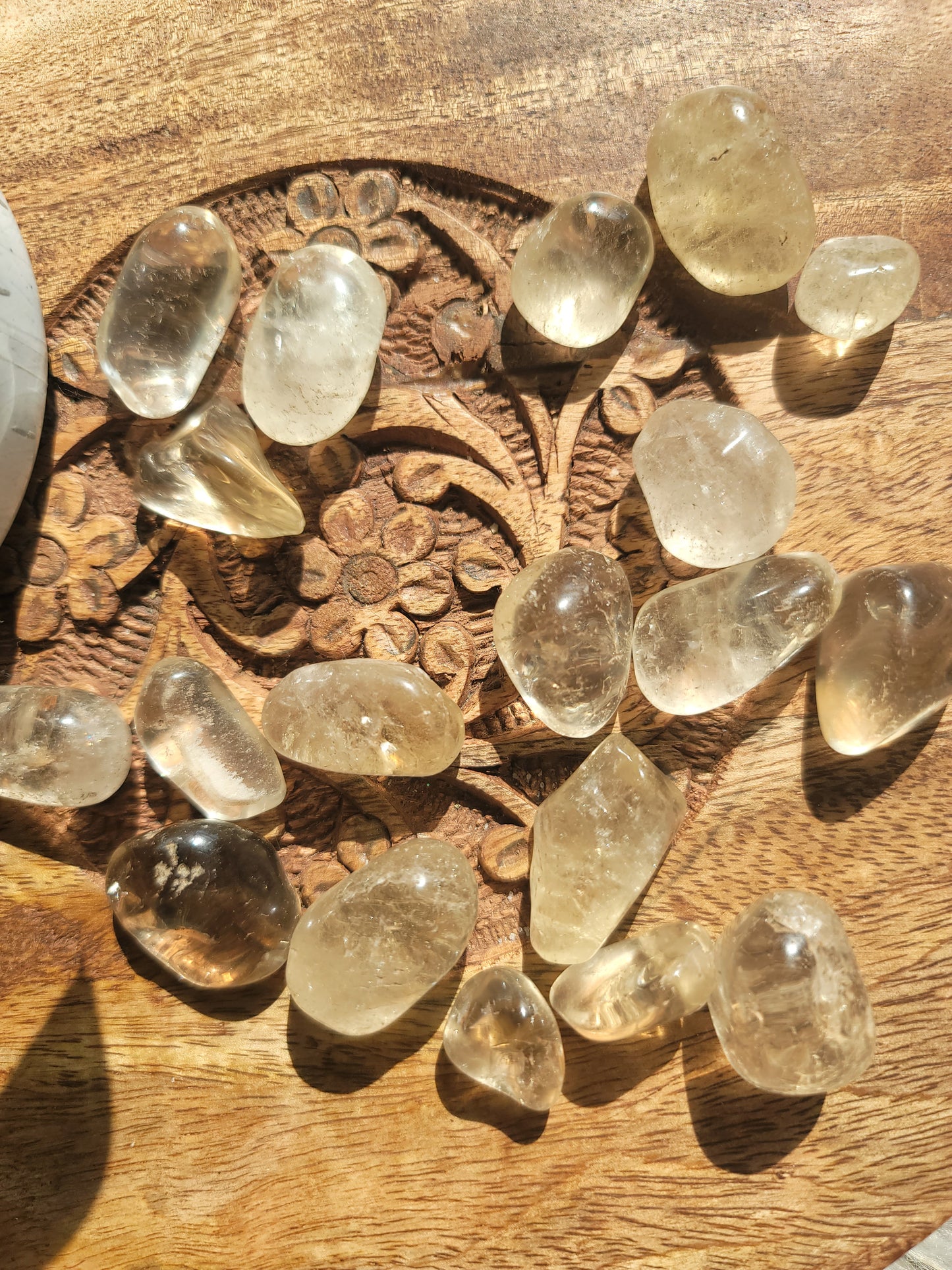 Natural Brazilian Citrine Tumbles – Abundance, Manifestation & Positivity