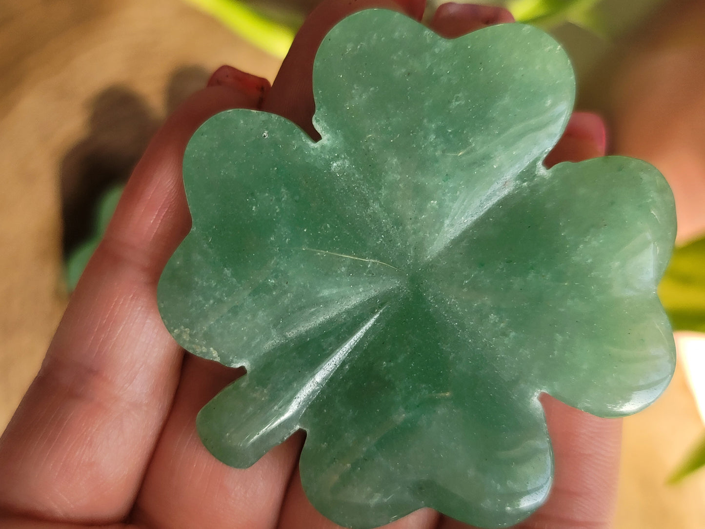 Green Aventurine 4 Leaf Clover: Luck and Prosperity in Nature's Charm