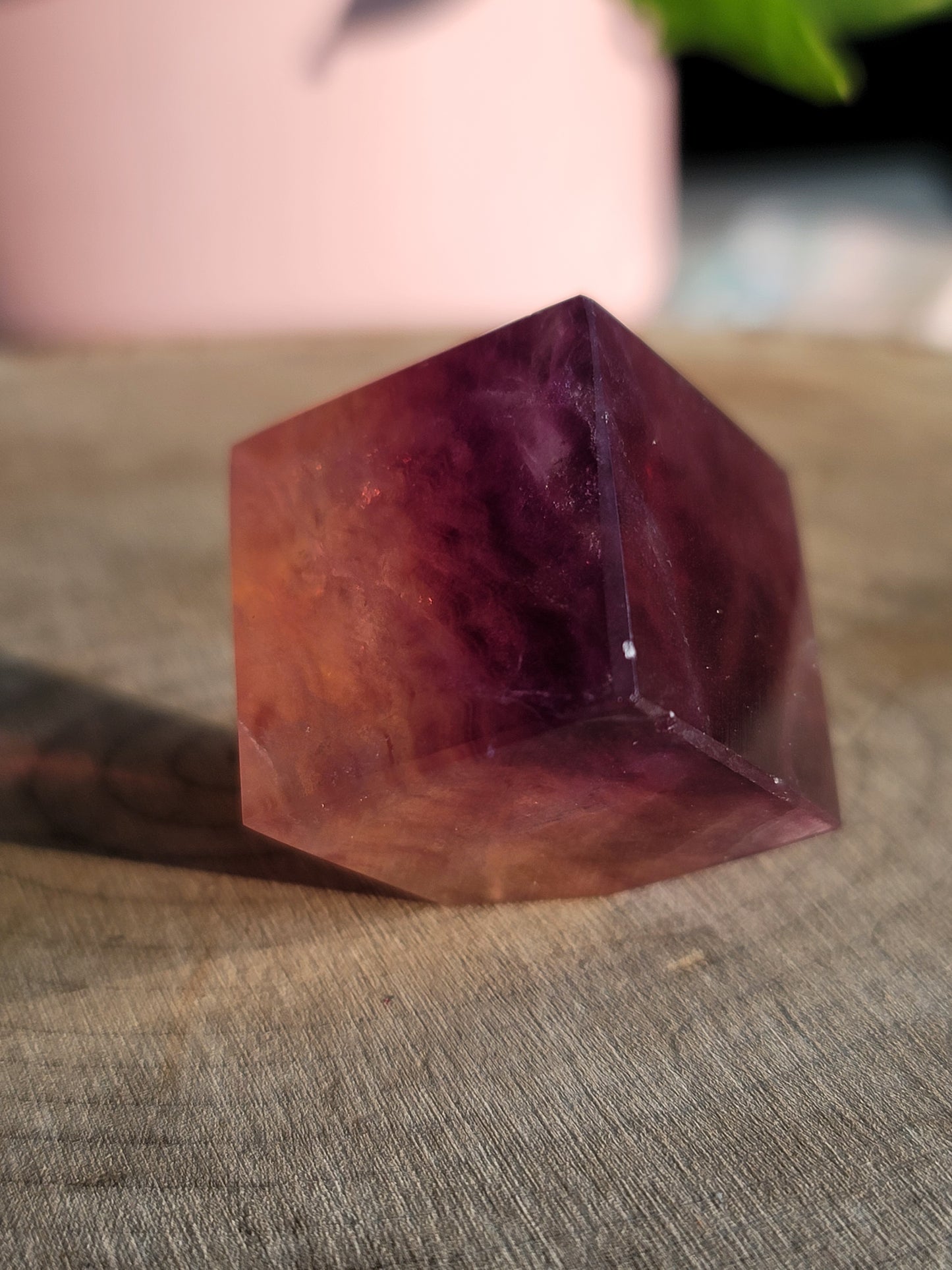 Fluorite Mineral Cube: Nature's Geometric Elegance