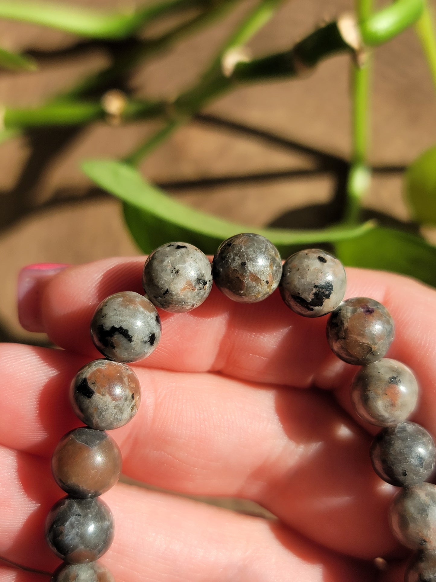 Brown Snowflake Obsidian 8mm Beaded Bracelet: Grounding and Transformation
