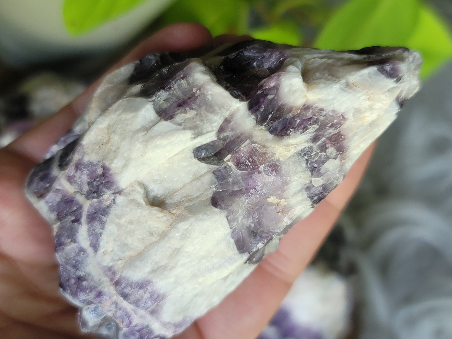 Raw Brazilian Chevron Dream Amethyst: Layers of Spiritual Harmony and Intuition