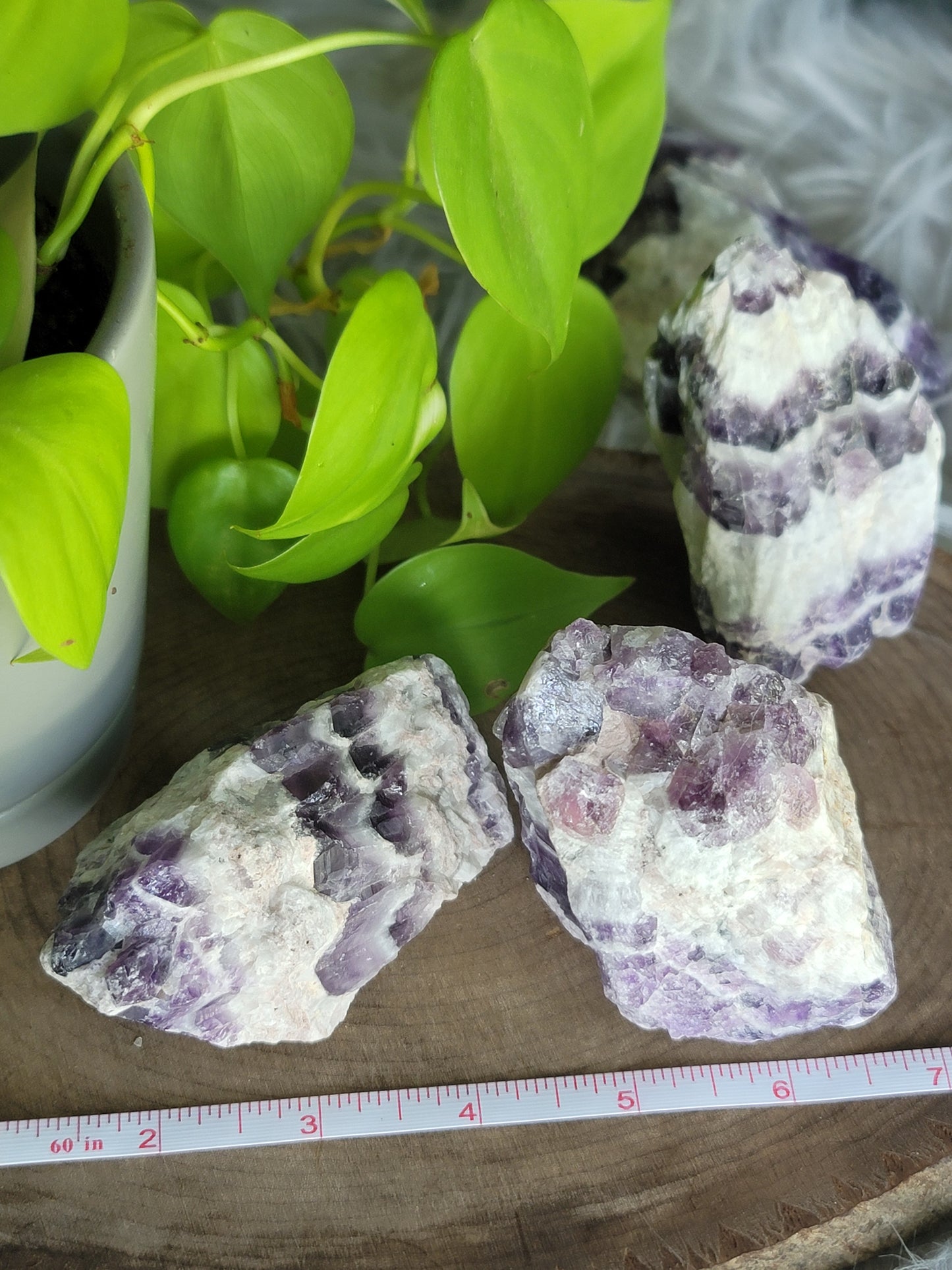 Raw Brazilian Chevron Dream Amethyst: Layers of Spiritual Harmony and Intuition