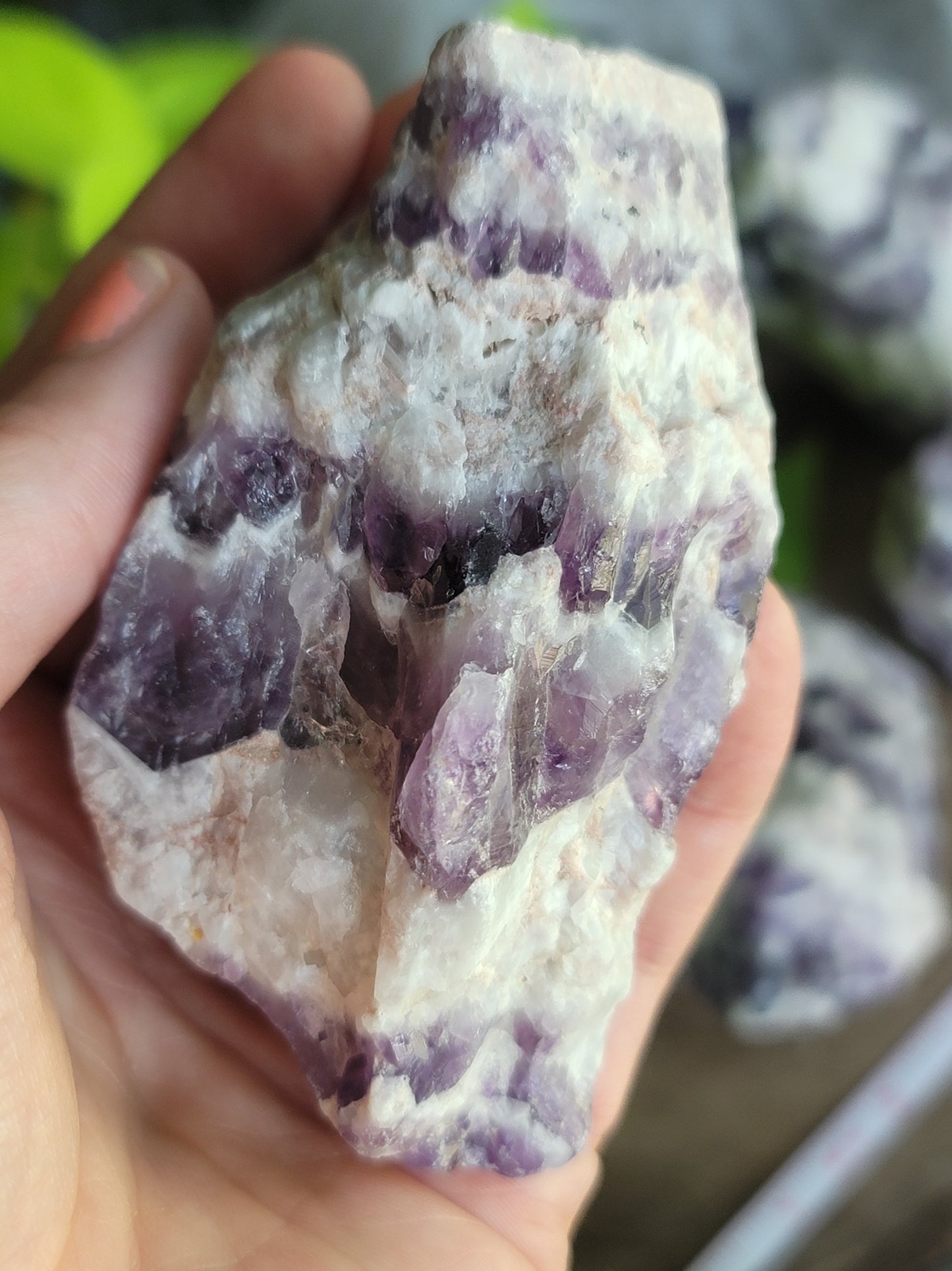 Raw Brazilian Chevron Dream Amethyst: Layers of Spiritual Harmony and Intuition