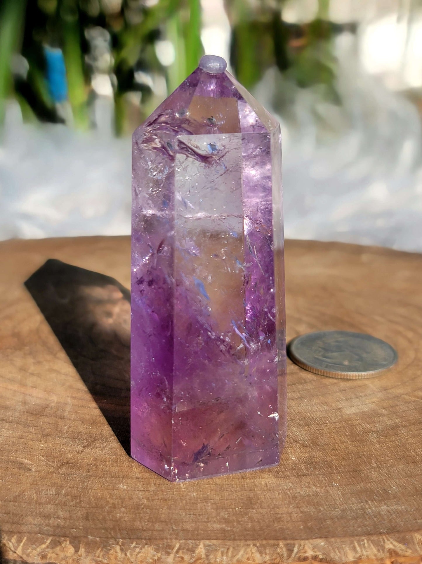 Lavender Amethyst Point: Soothing Tranquility and Spiritual Insight