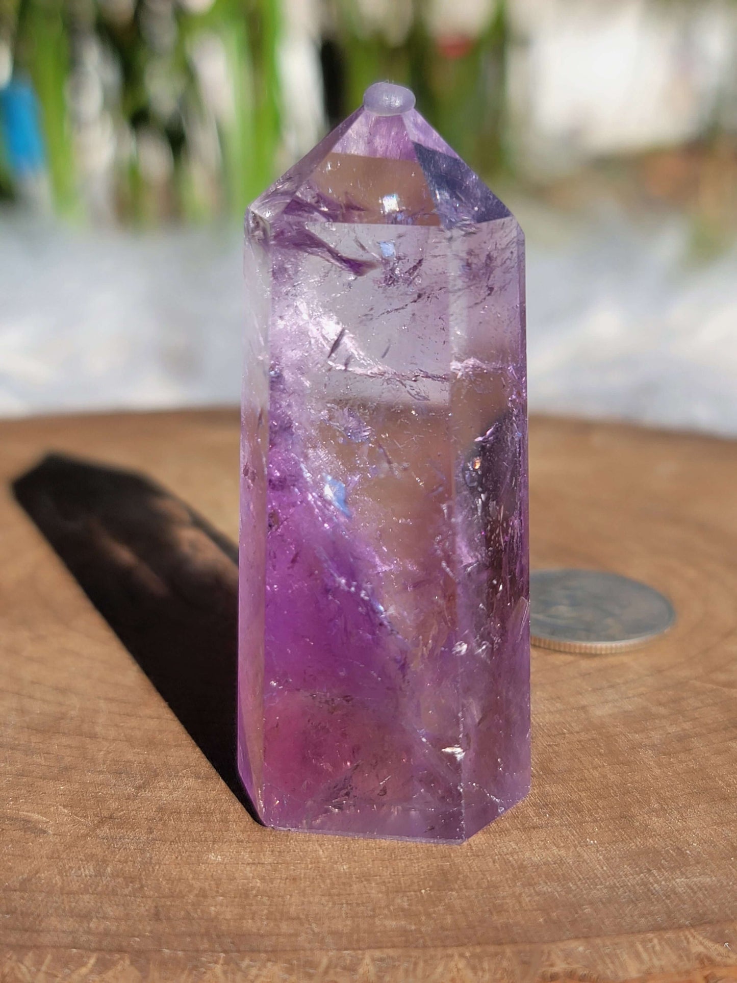 Lavender Amethyst Point: Soothing Tranquility and Spiritual Insight