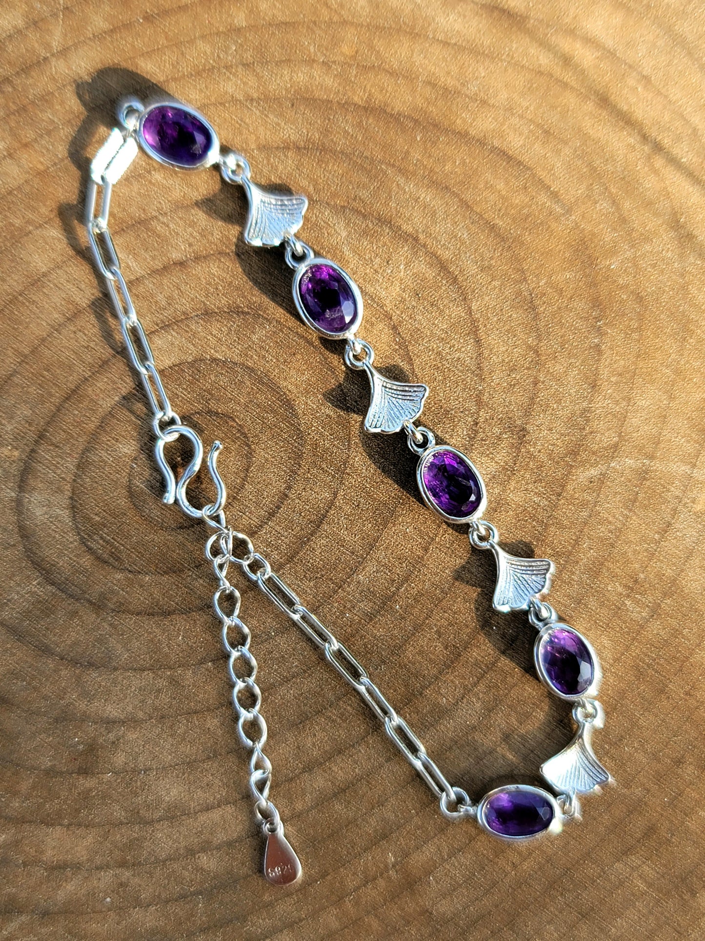 Spiritual Reset Crystal Bundle with Amethyst Bracelet Moonstone and Black Tourmaline