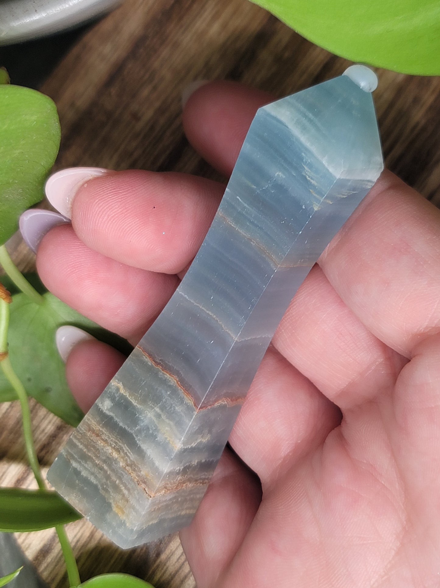Blue Onyx Curvy Tower: Elegant Harmony and Inner Strength