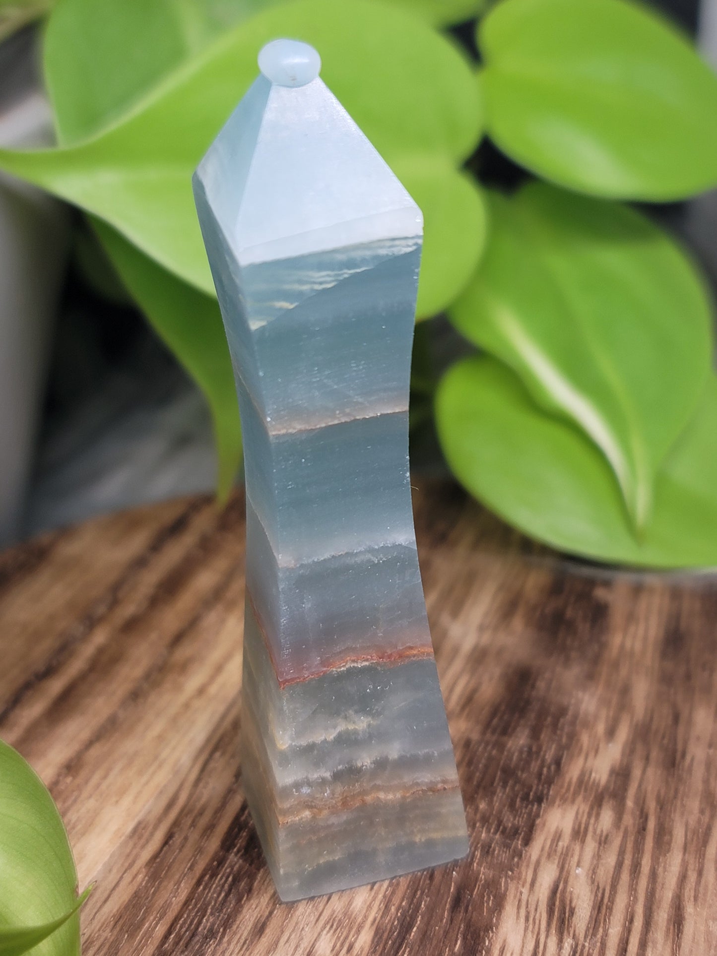 Blue Onyx Curvy Tower: Elegant Harmony and Inner Strength
