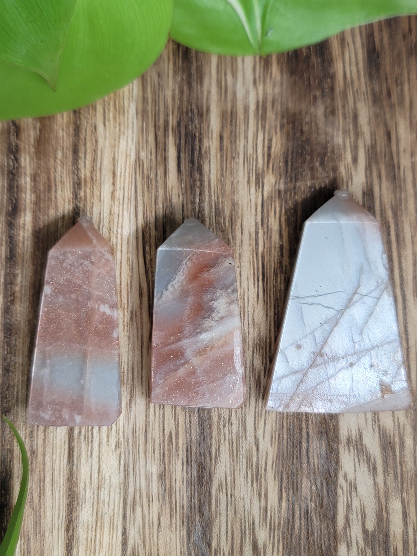Peach Moonstone Sunstone Point: Radiant Joy and Inner Glow