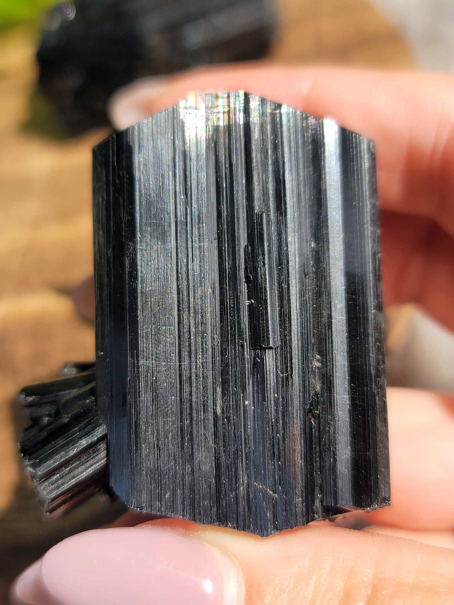 AAA High Grade Black Tourmaline: Grounding Protection and Energy Purification