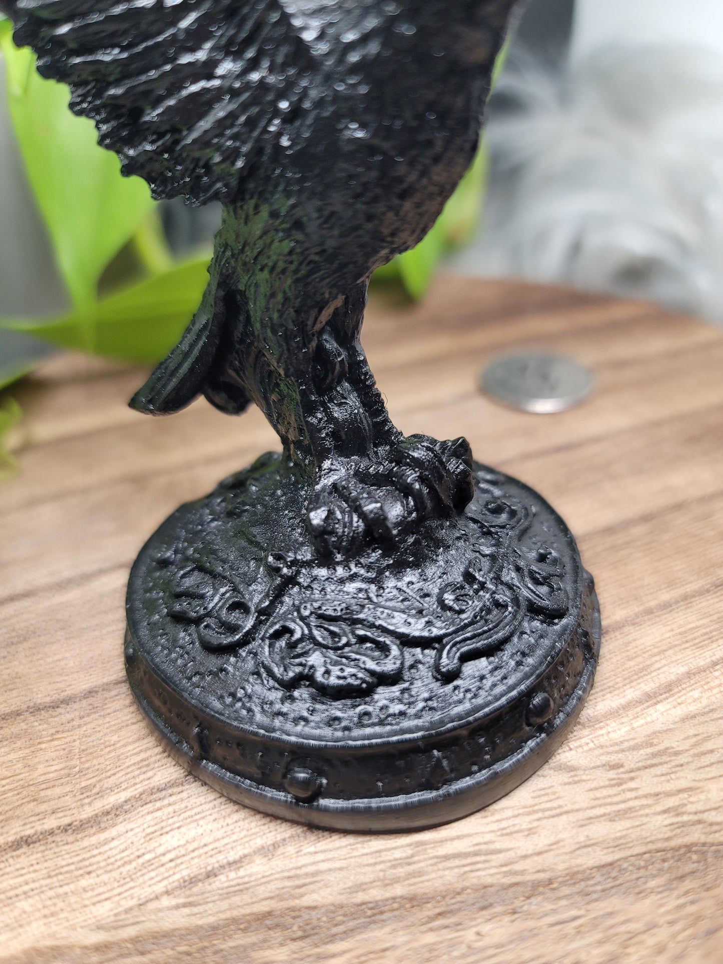 Crow Sphere Holder: Mysterious Elegance and Protection