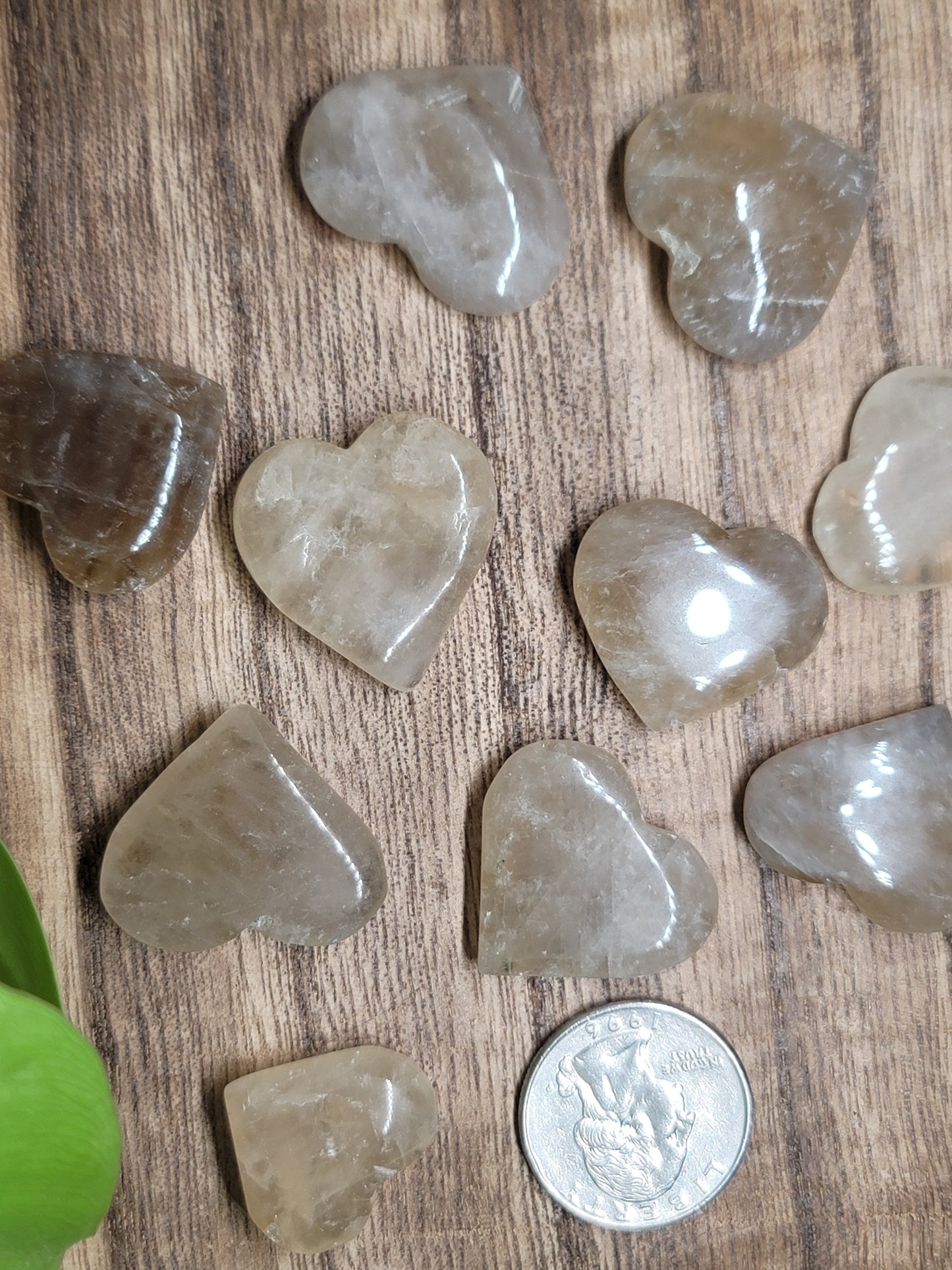 Natural Brazilian Citrine Heart – Abundance, Confidence & Manifestation