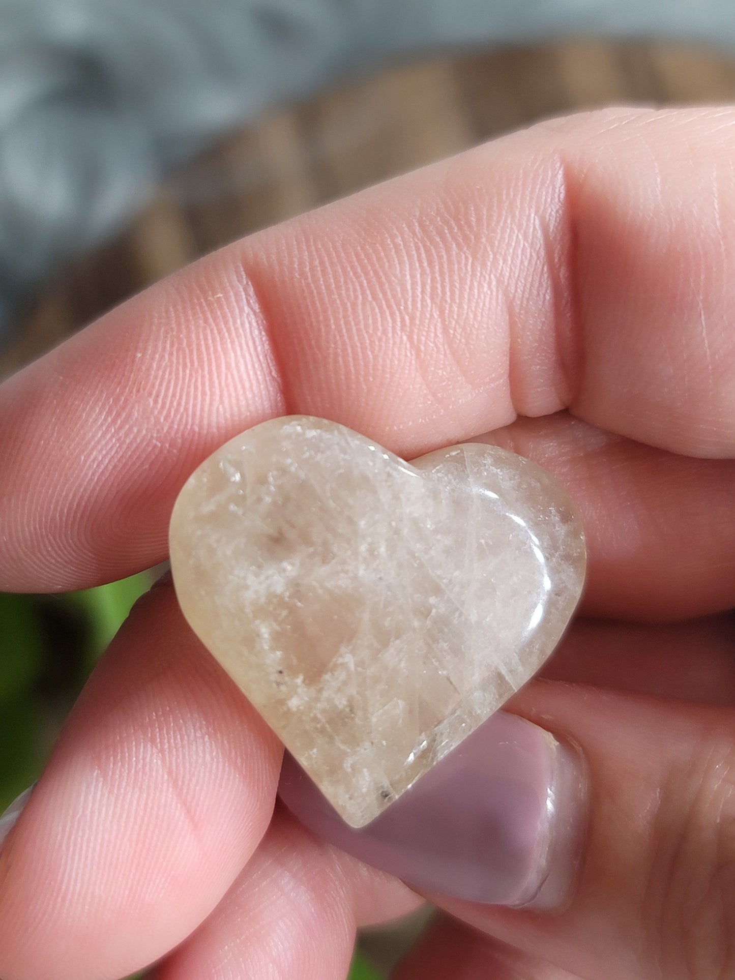 Natural Brazilian Citrine Heart – Abundance, Confidence & Manifestation