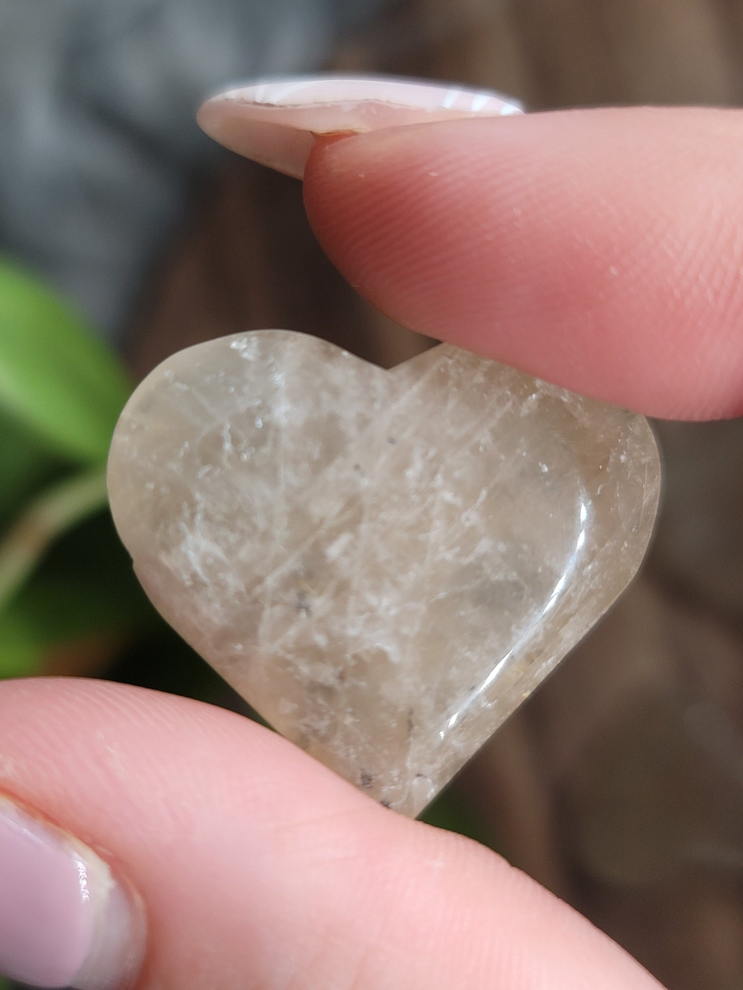 Natural Brazilian Citrine Heart – Abundance, Confidence & Manifestation