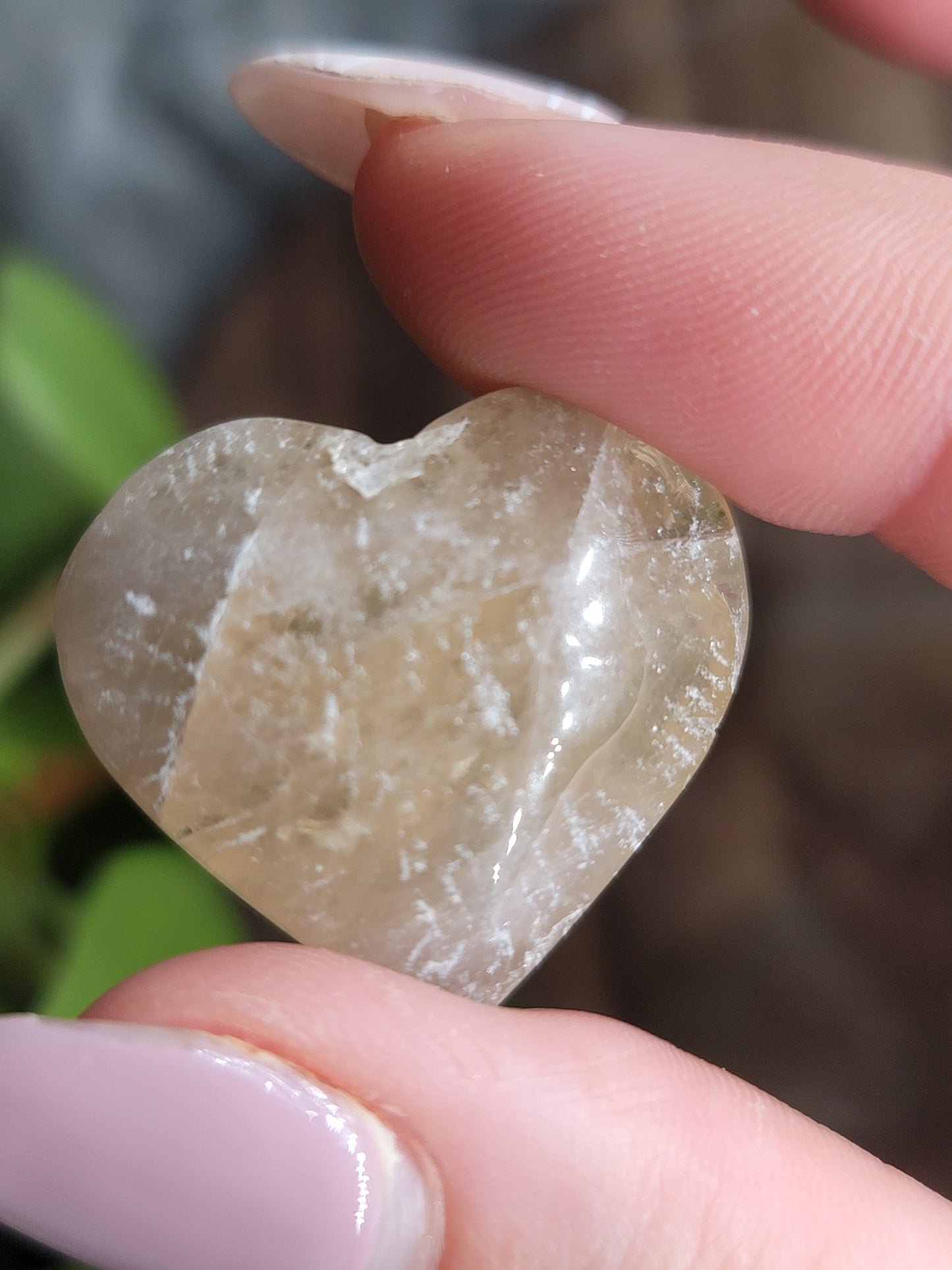Natural Brazilian Citrine Heart – Abundance, Confidence & Manifestation