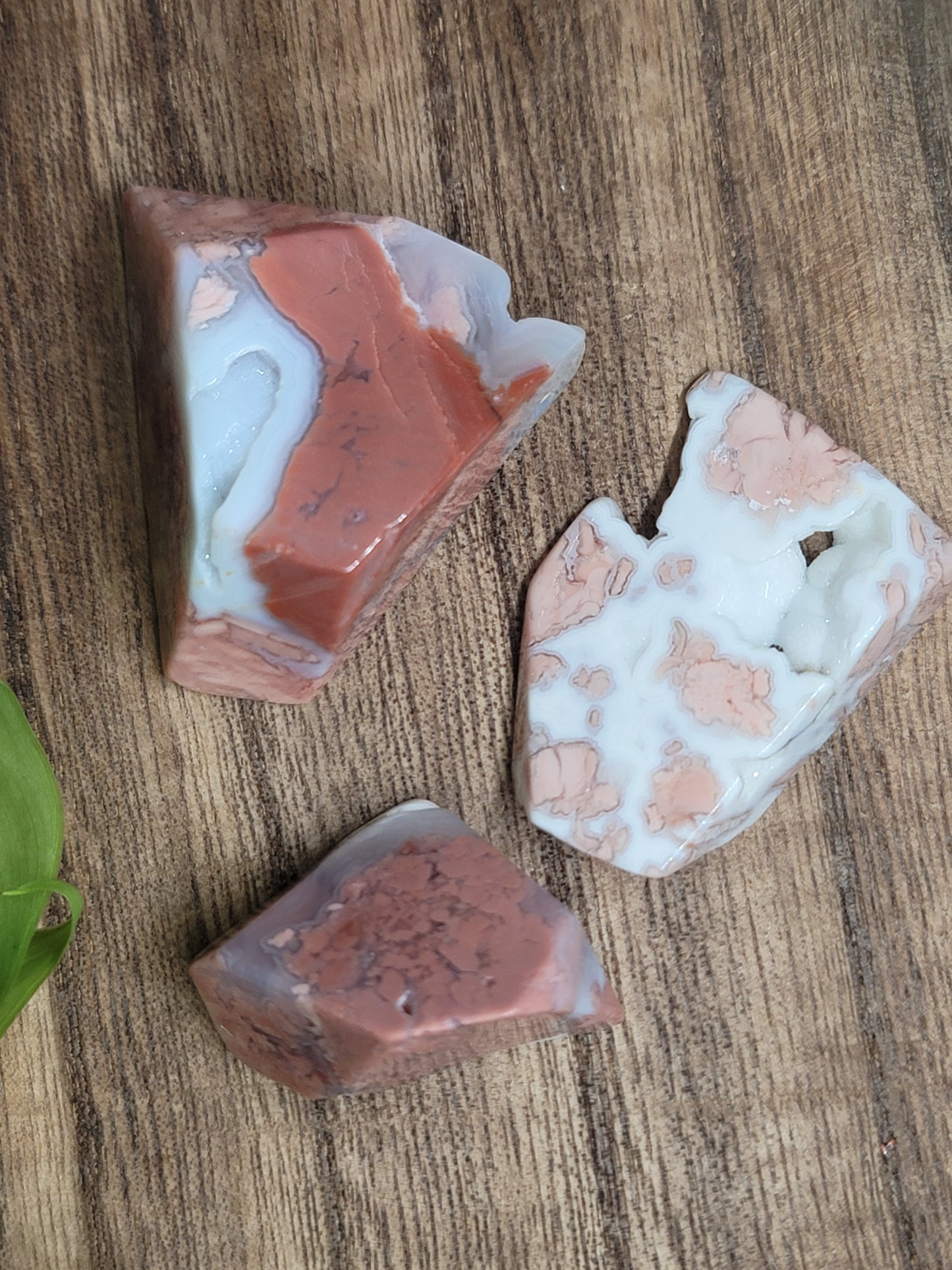 Pink Agate Freeform with Druzy – Calming & Heart-Healing Crystal