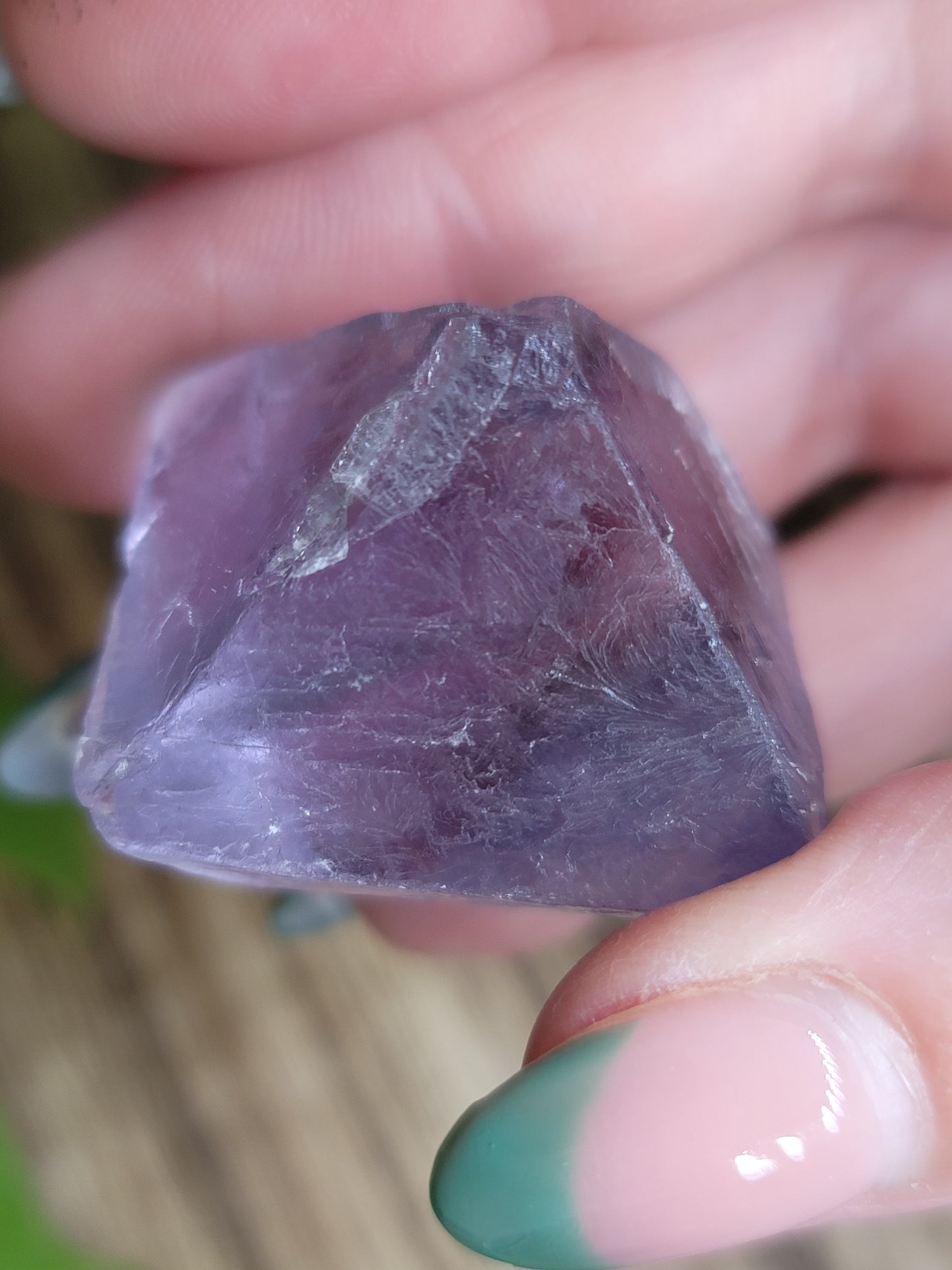 Raw Fluorite Diamond: Clarity and Harmonious Energy