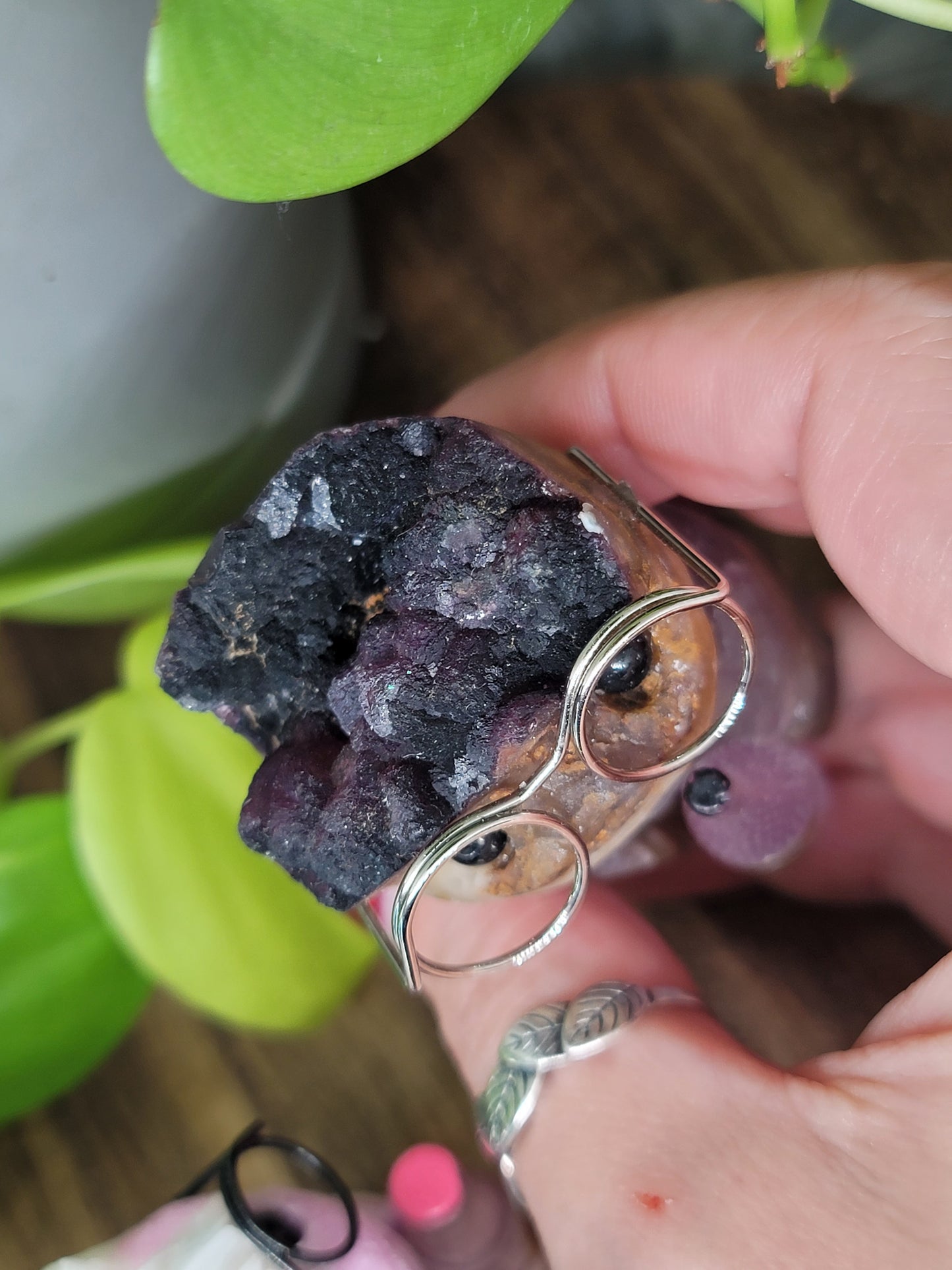 Little Man Carving on Matrix: Unique Character and Earthy Energy