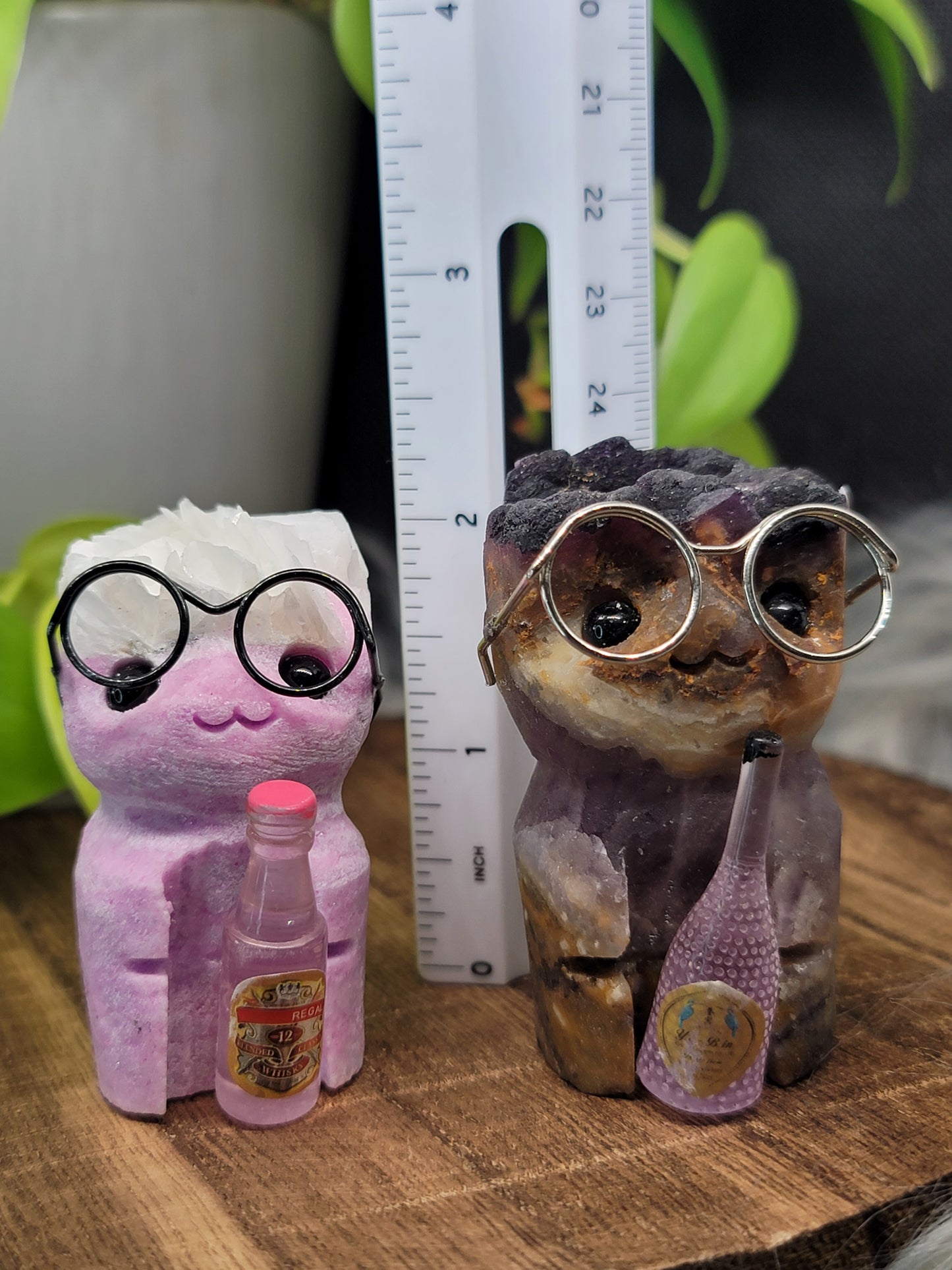 Little Man Carving on Matrix: Unique Character and Earthy Energy