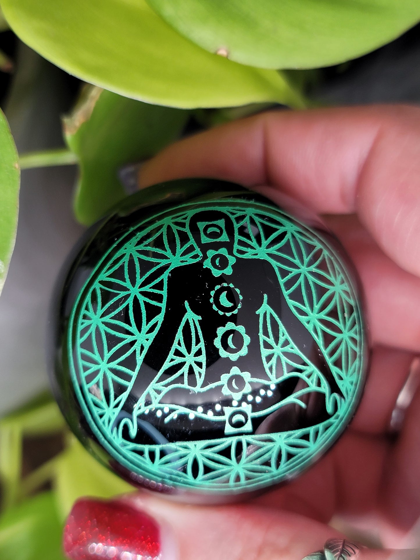 Obsidian Meditation Sphere: Grounding and Protection