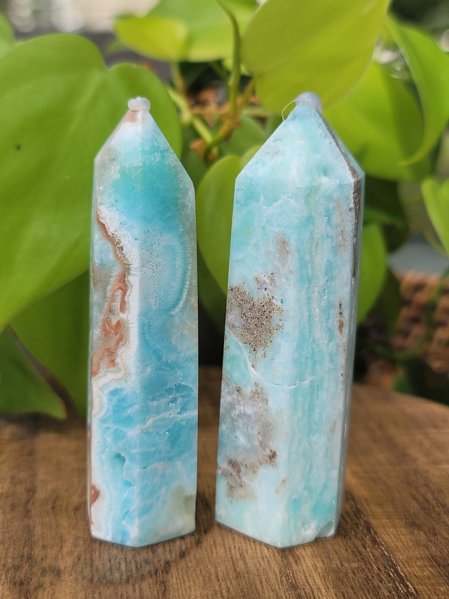 Hemimorphite Point for Communication Emotional Healing and Inner Truth