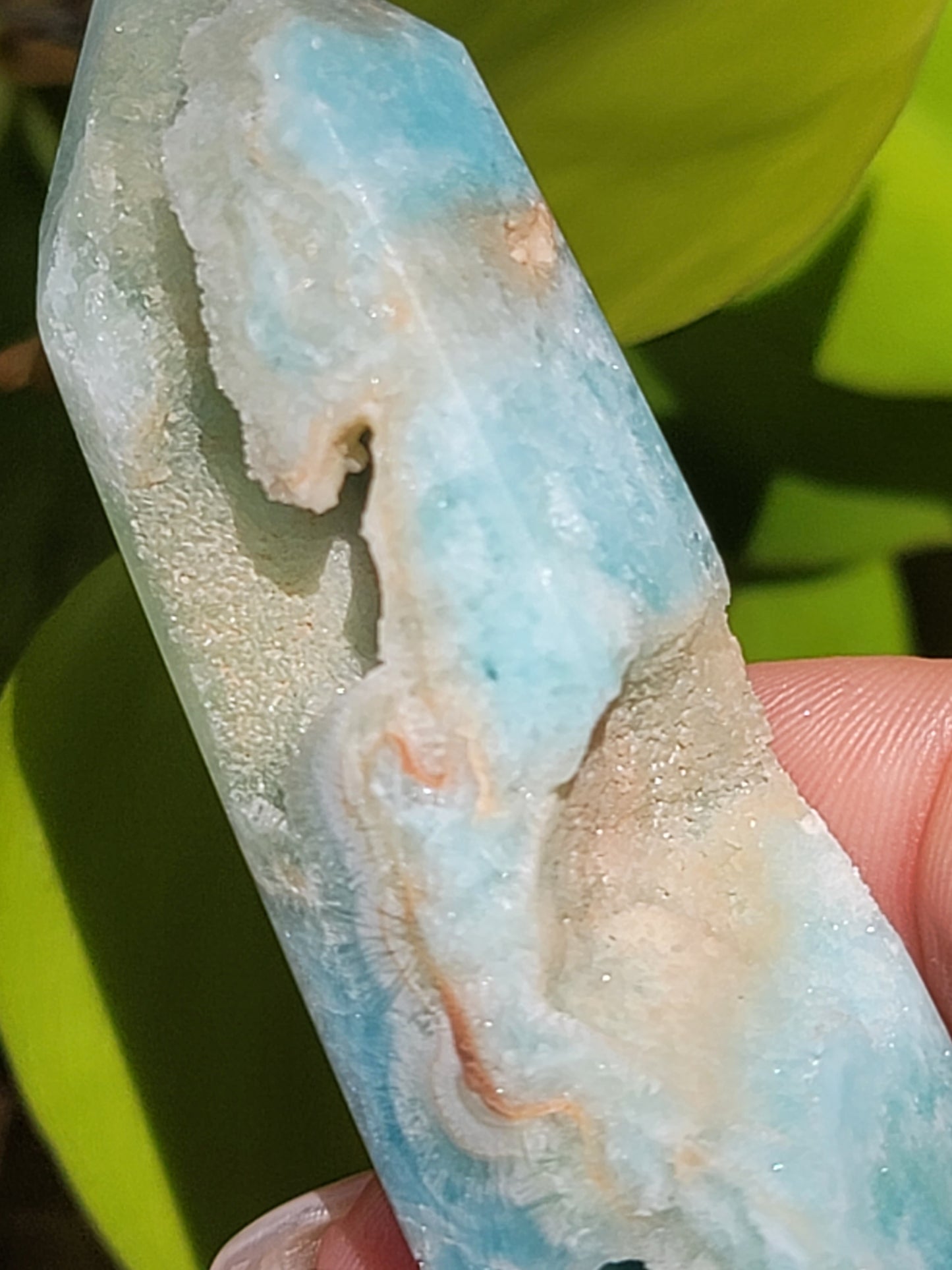 Hemimorphite Point for Communication Emotional Healing and Inner Truth