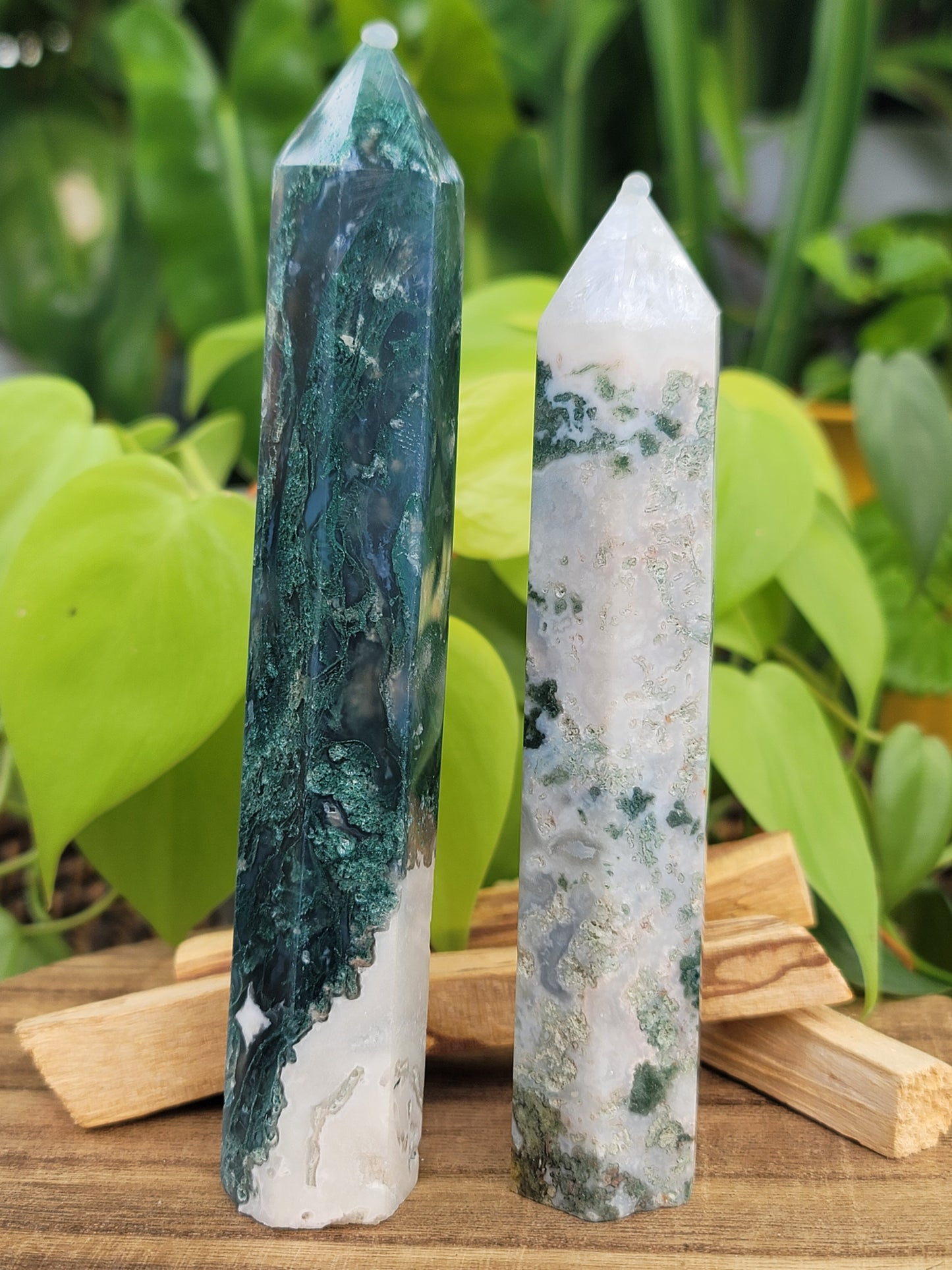Moss Agate Tower: Ground Your Spirit and Grow in Alignment