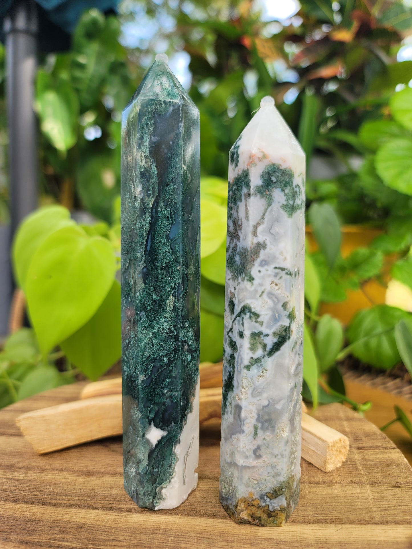 Moss Agate Tower: Ground Your Spirit and Grow in Alignment