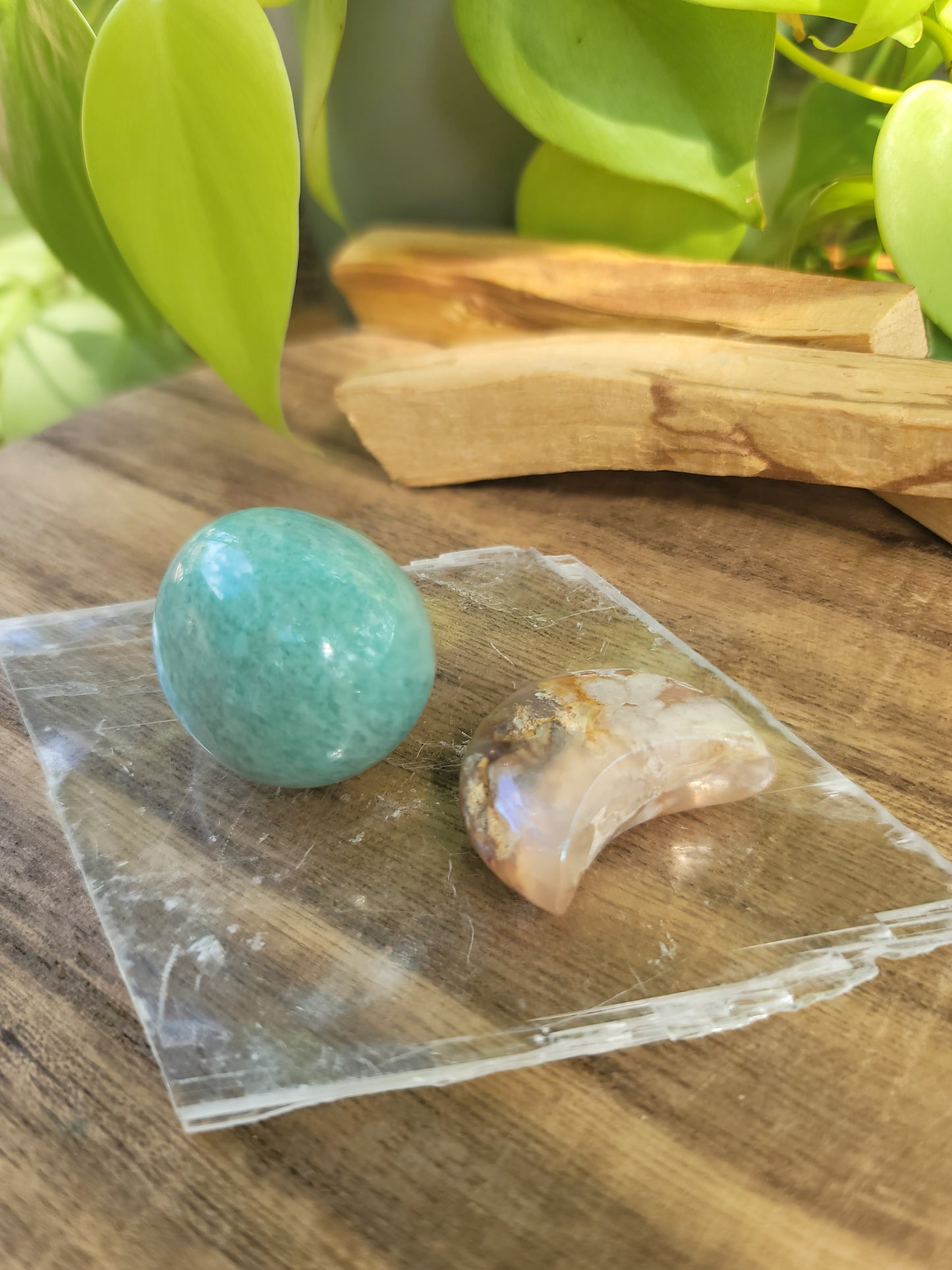 Selenite Charging Plate 4x4" Optically Clear for Crystal Charging Aura Cleansing and Energy Flow