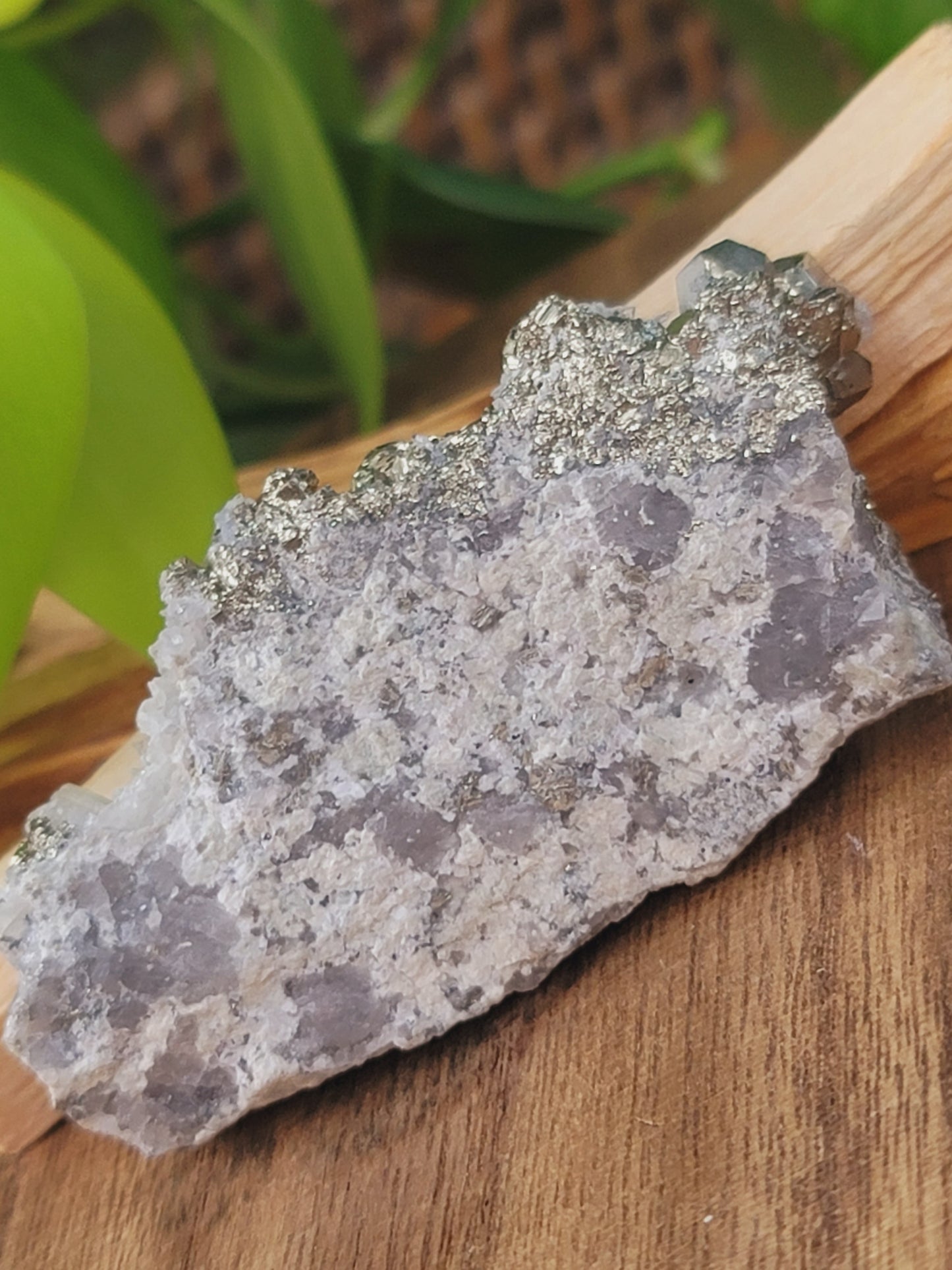 Pyrite Cube in Quartz Matrix Specimen for Abundance Manifestation and Energetic Strength