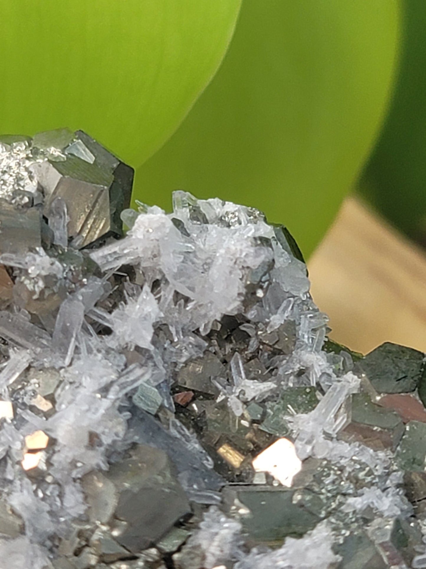 Pyrite Cube in Quartz Matrix Specimen for Abundance Manifestation and Energetic Strength