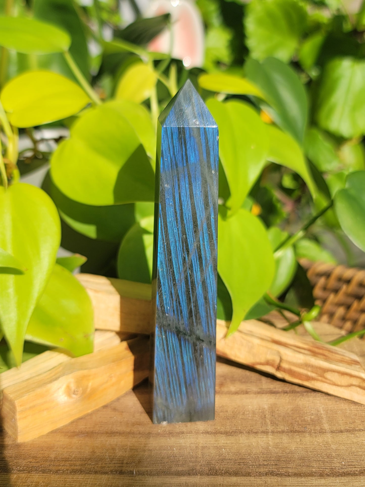 Labradorite Tower 5 Inch for Protection Intuition and Energy Shielding
